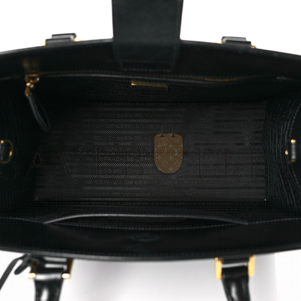 Pra*a saffiano soft calfskin tote black (26*22*10cm)