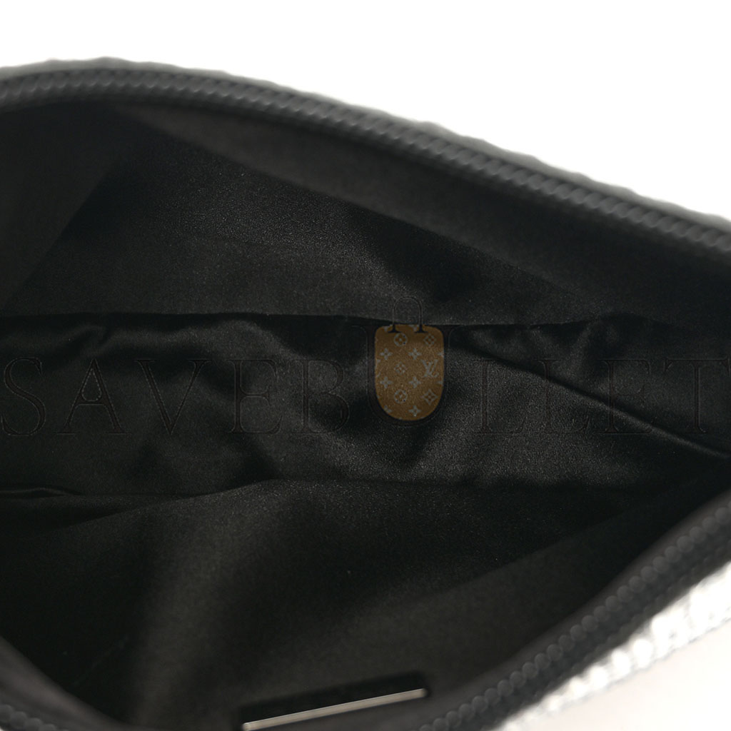 Pra*a satin crystal mini re-edition 2000 bag black (22*17*6cm)