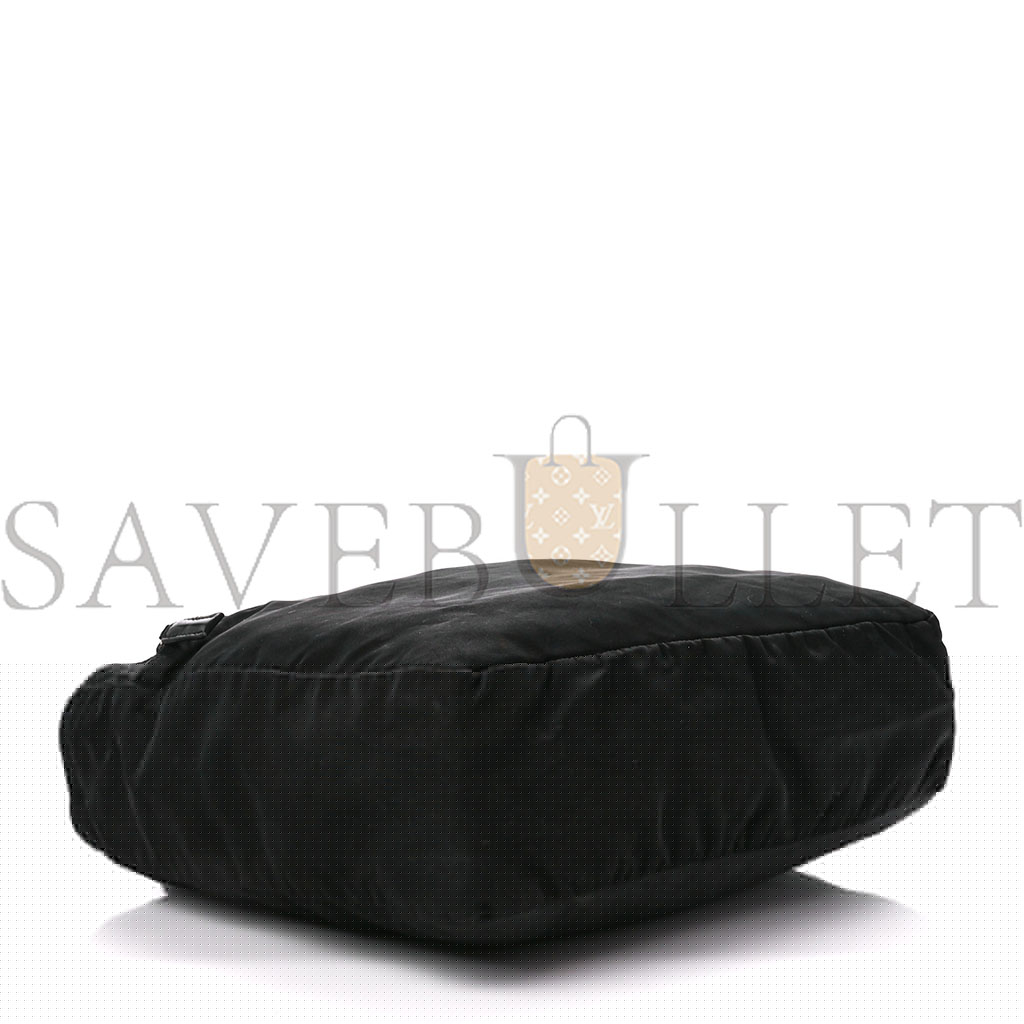 Pra*a tessuto nylon saffiano tote black (29*27*15cm)
