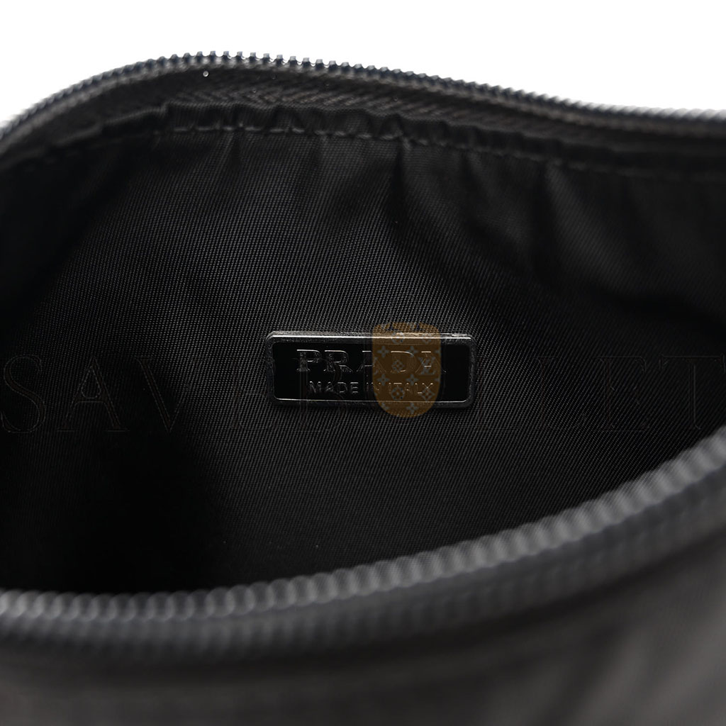 Pra*a tessuto nylon sport mini shoulder bag black (20*18*6cm)