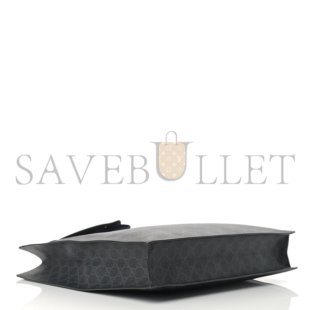 g*u*i gg Sup*e monogram appia calfskin web vertical tote black (37*36*8cm)