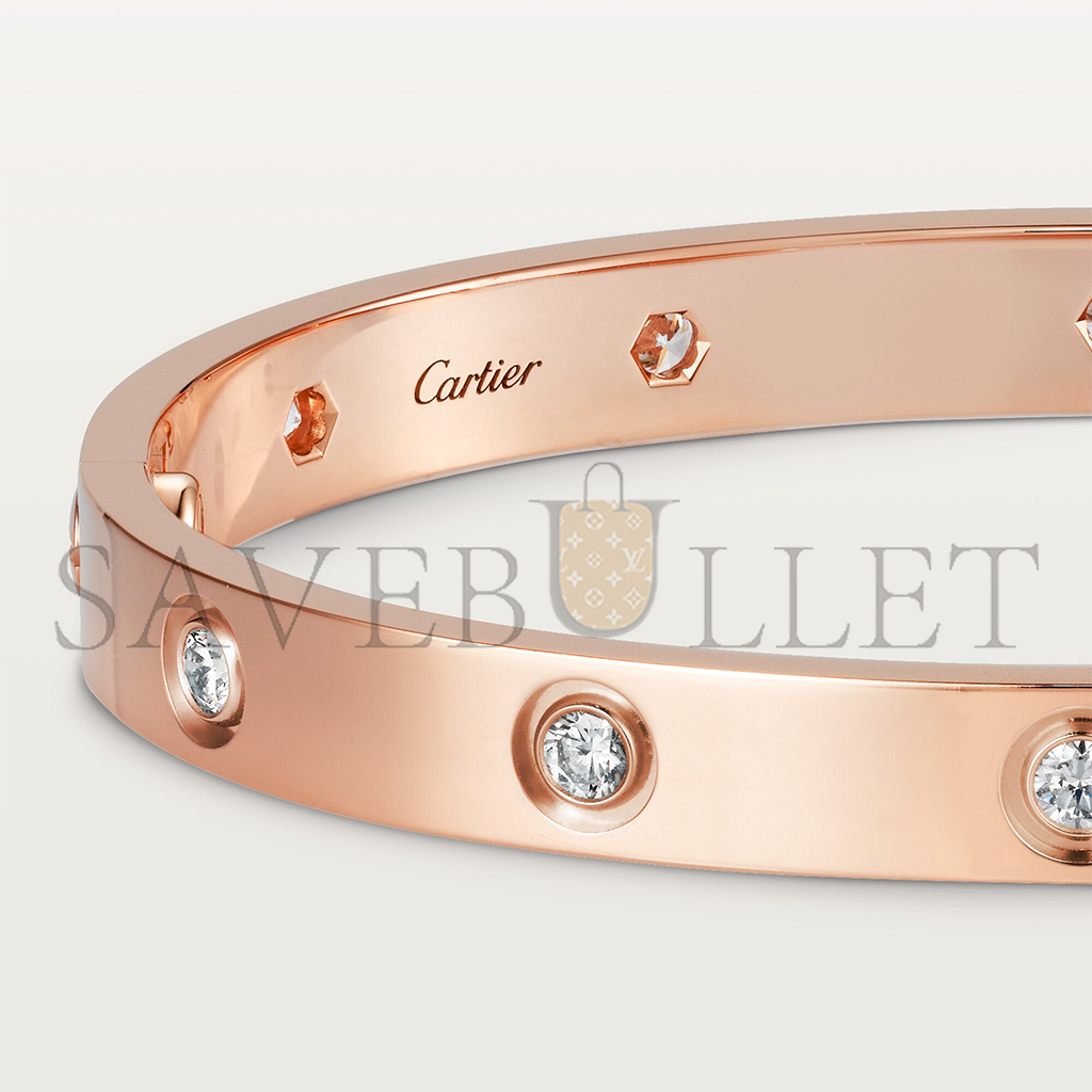 CARTIER LOVE BRACELET, 10 DIAMONDS B6070217