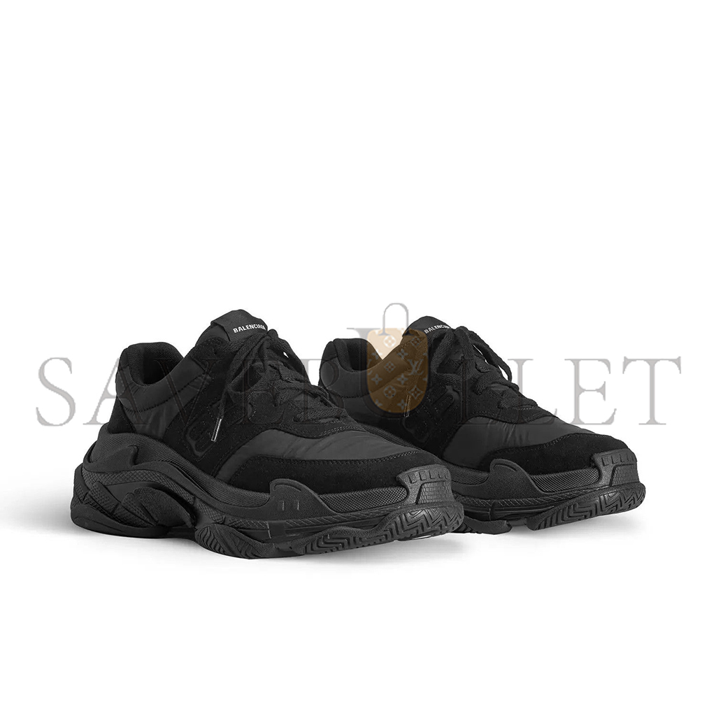 Ba*len*cia*ga triple s nylon sneaker black 750152w3cu11000