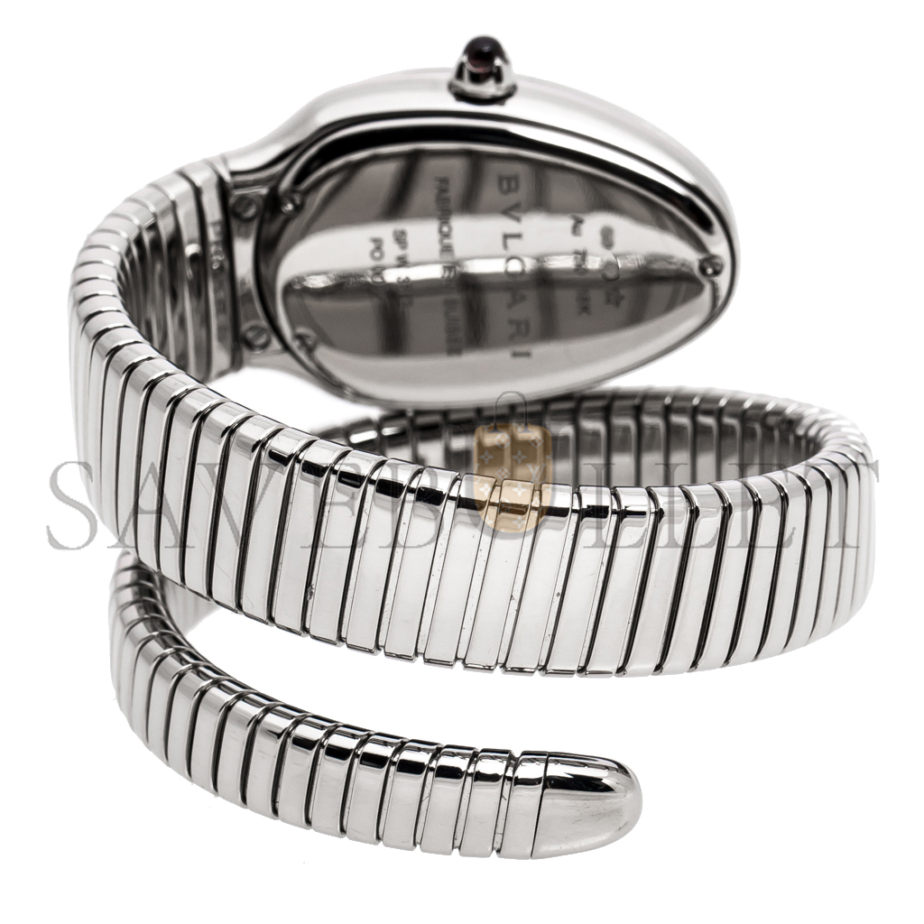 B*l*ai diamond pave 18k white gold serpenti tubogas women