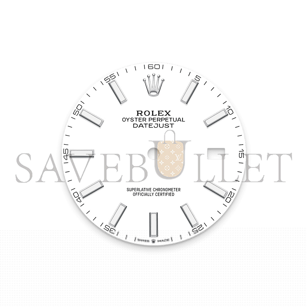 ROLEX DATEJUST 41 OYSTER, 41 MM, OYSTERSTEEL AND WHITE GOLD WATCH 126334-0009