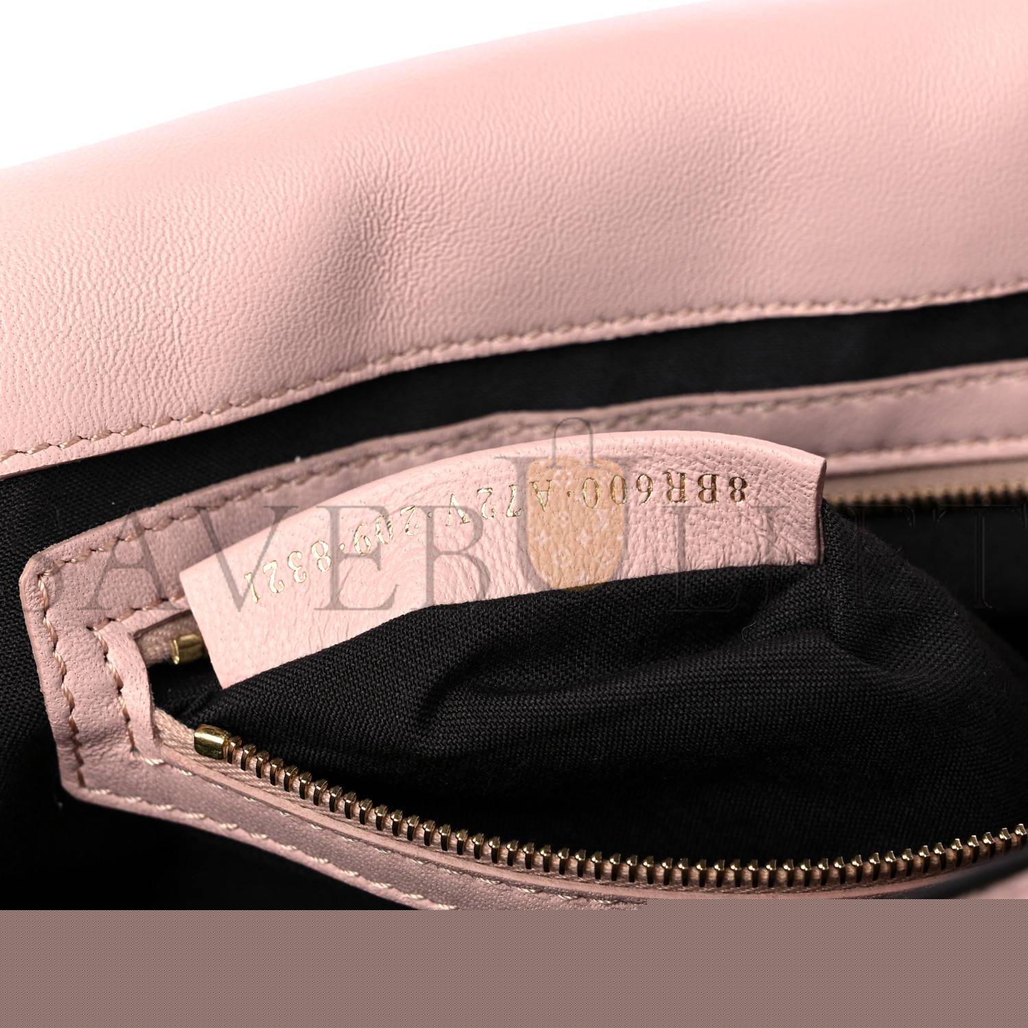 F**di nappa ff 1974 embossed baguette rosa quarzo (27*15*5cm)