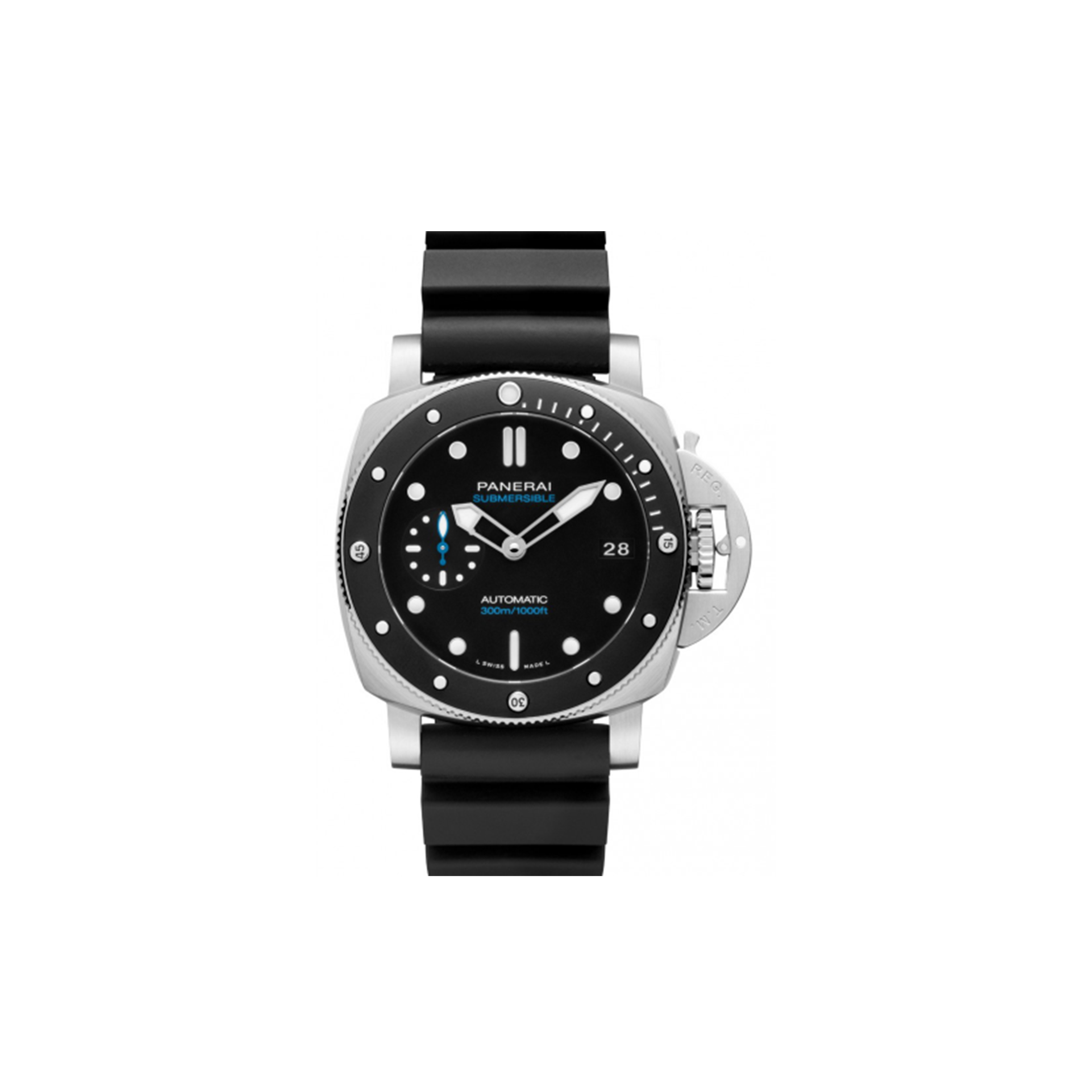 PANERAI SUBMERSIBLE AUTOMATIC BLACK DIAL 42 MM MEN''S WATCH PAM00683