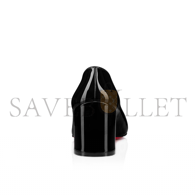Ch**an louboutin miss sab 55 mm pumps-patent calf leather-black-women 1200768bk01