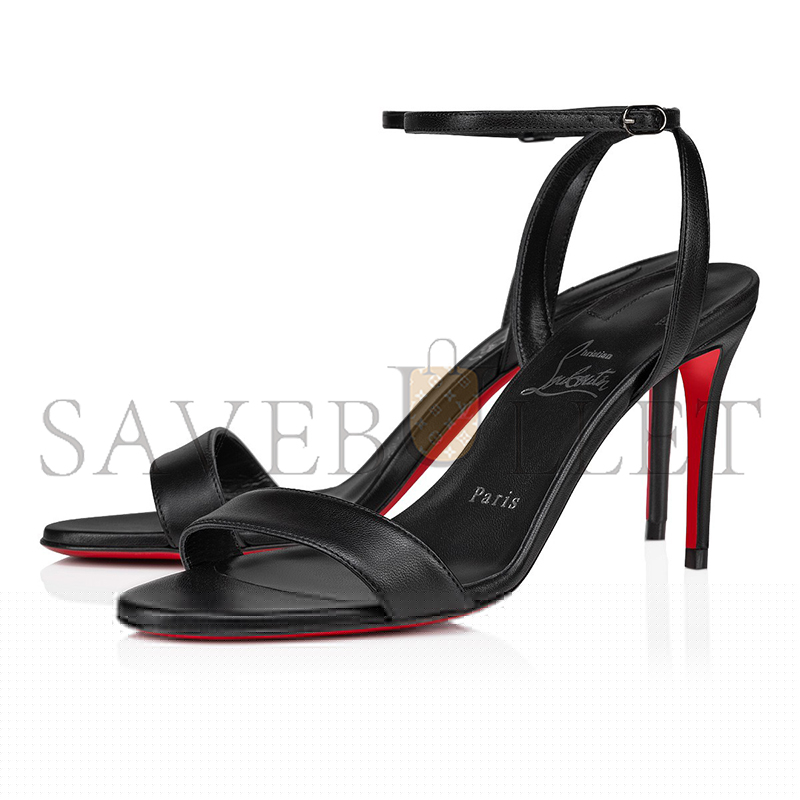 Ch**an louboutin loubigirl 85 mm strappy sandals-nappa leather-black-women 1240025b439