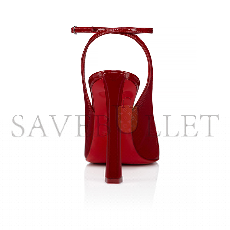 Ch**an louboutin condora strap 100 mm strappy pumps-vog patent leather-loubi-women 1250532r558