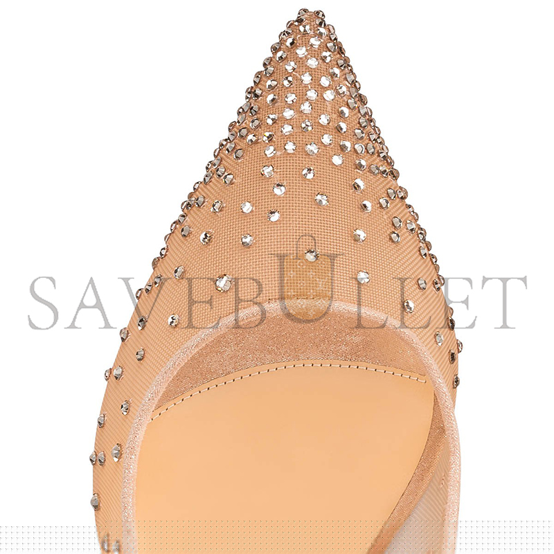 Ch**an louboutin follies strass 85 mm pumps-mesh and suede-light silk-women 1190715f065