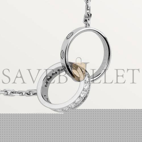 CARTIER LOVE NECKLACE, DIAMONDS  B7013700