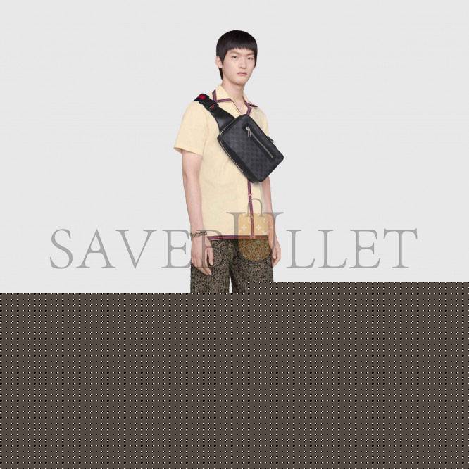 G*u*i gg black belt bag 478325  (27*17*8.5cm)