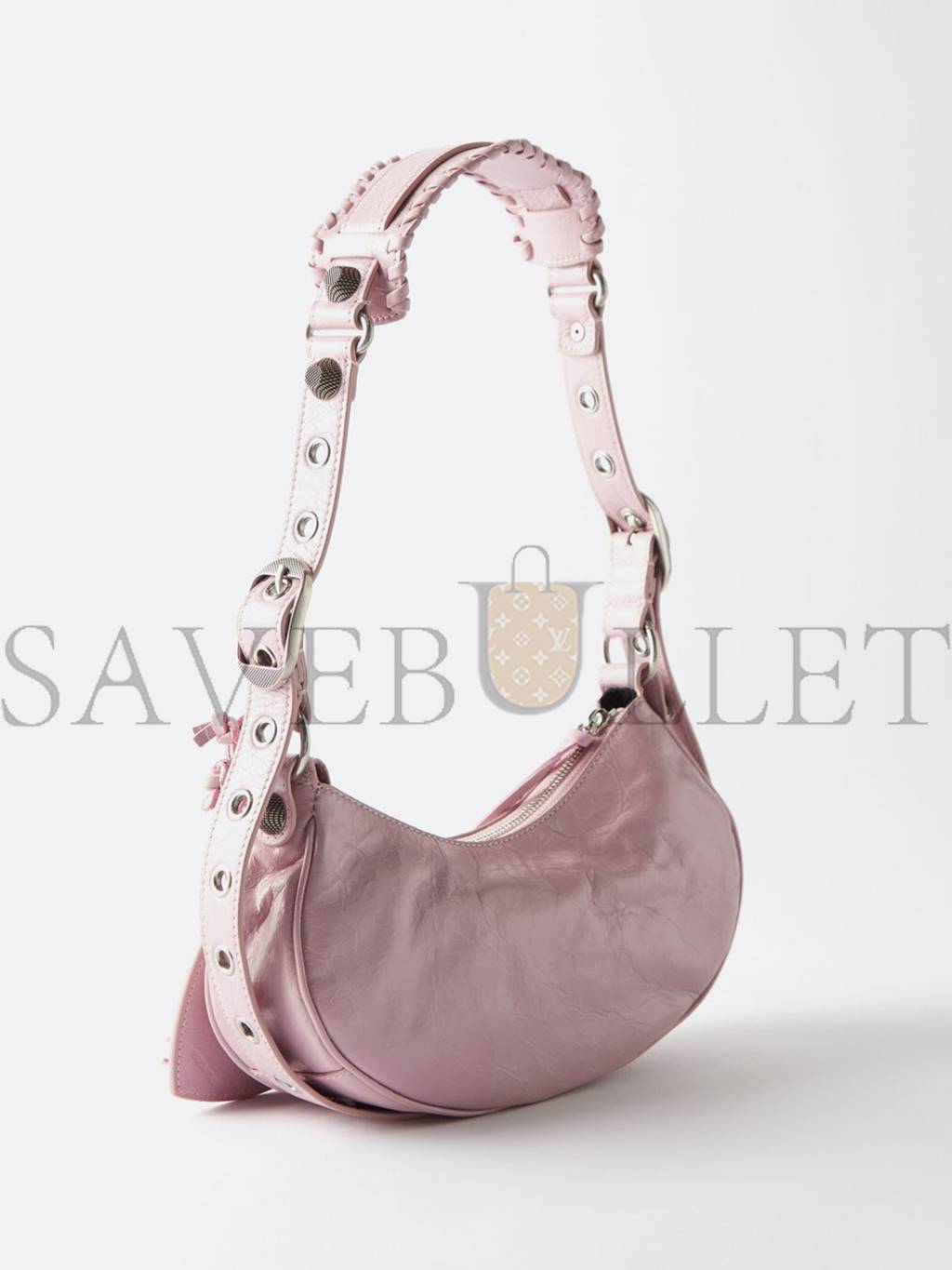 Ba*len*cia*ga pink le cagole xs leather shoulder bag  matchesfashion us (26*13*5cm)