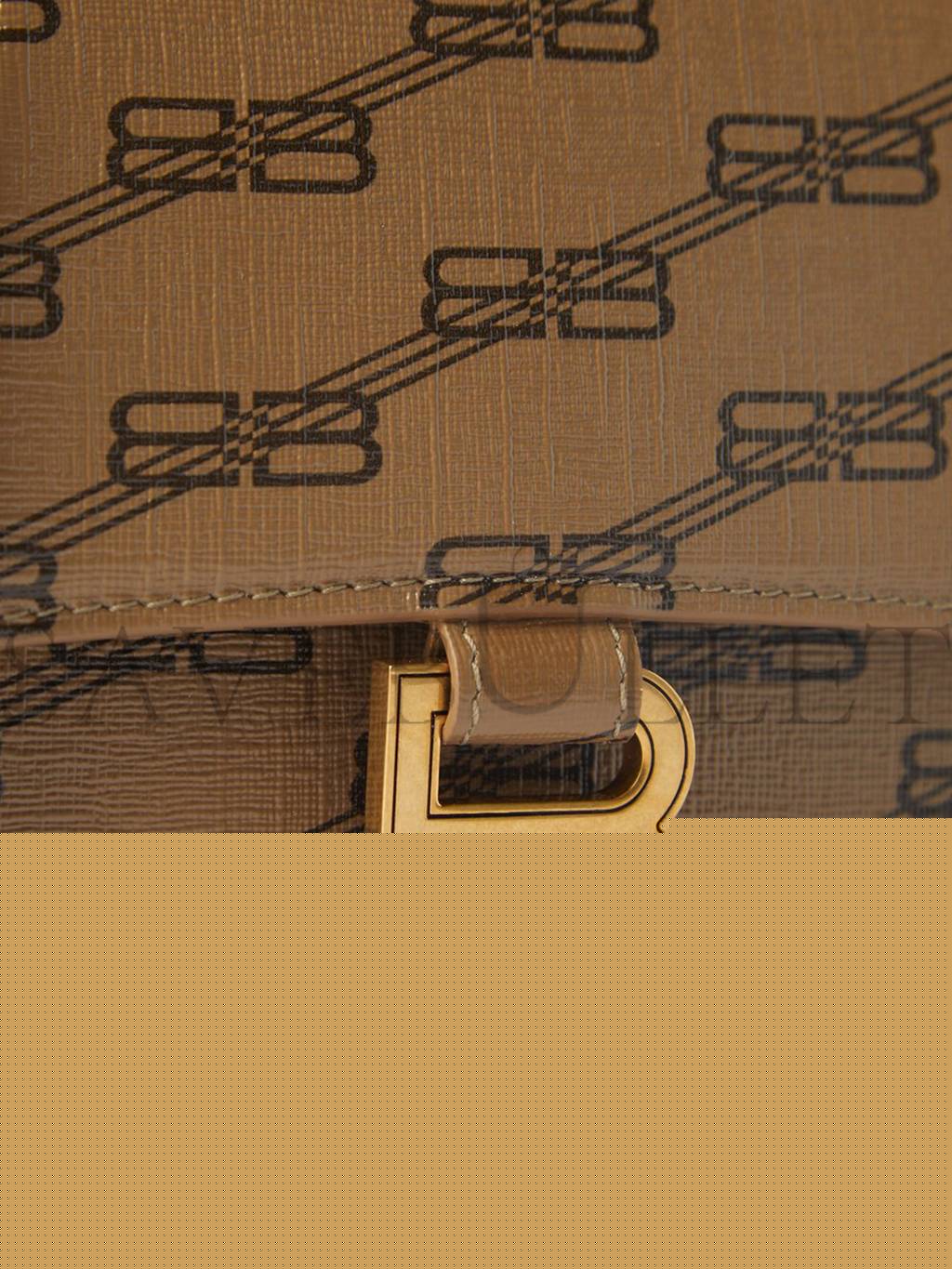 Ba*len*cia*ga beige hourglass s bb-print coated canvas bag matchesfashion us (22.5*15*10cm)