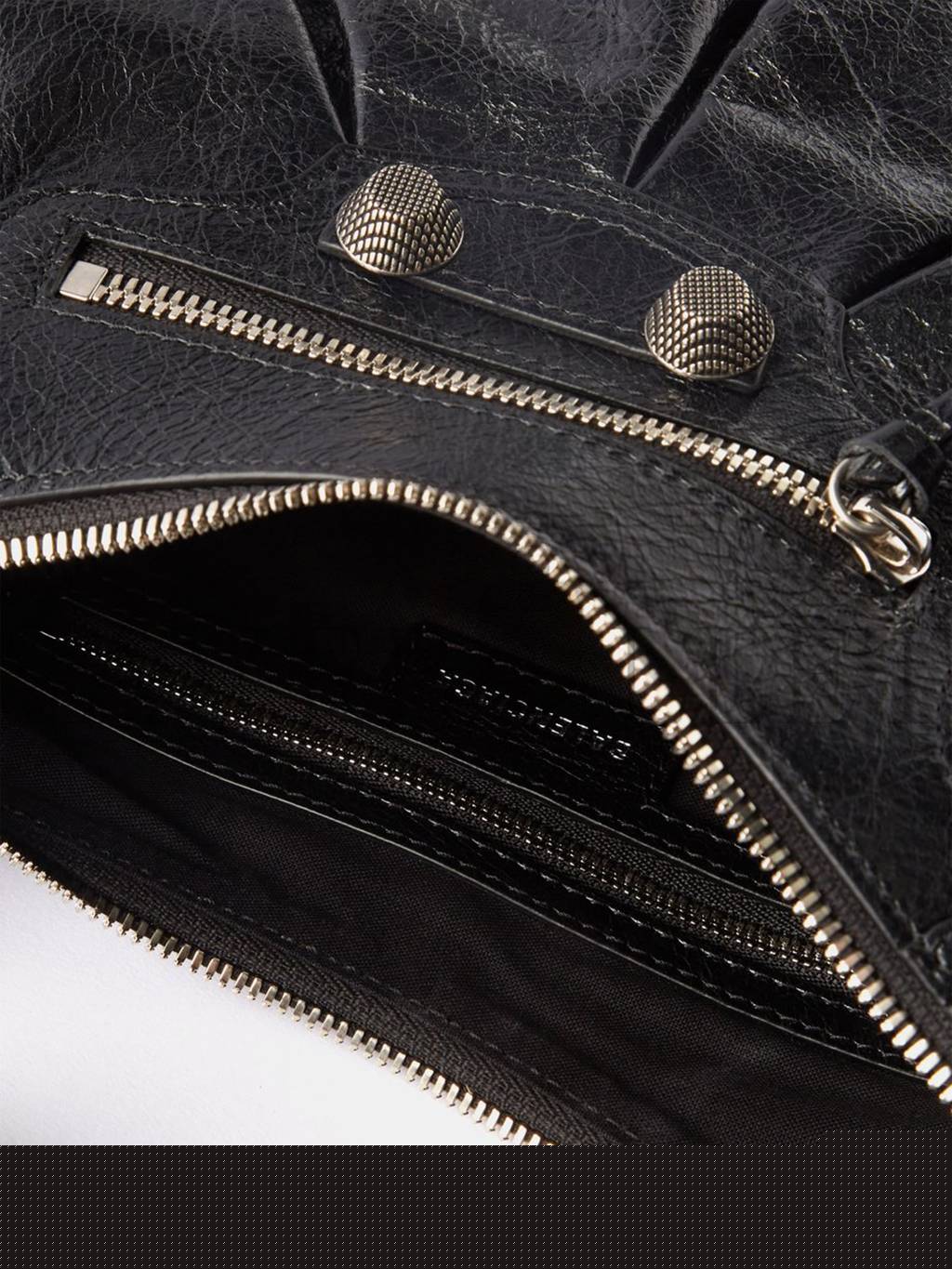 Ba*len*cia*ga black cagole s leather shoulder bag  matchesfashion us (33*14.7*7.8cm)