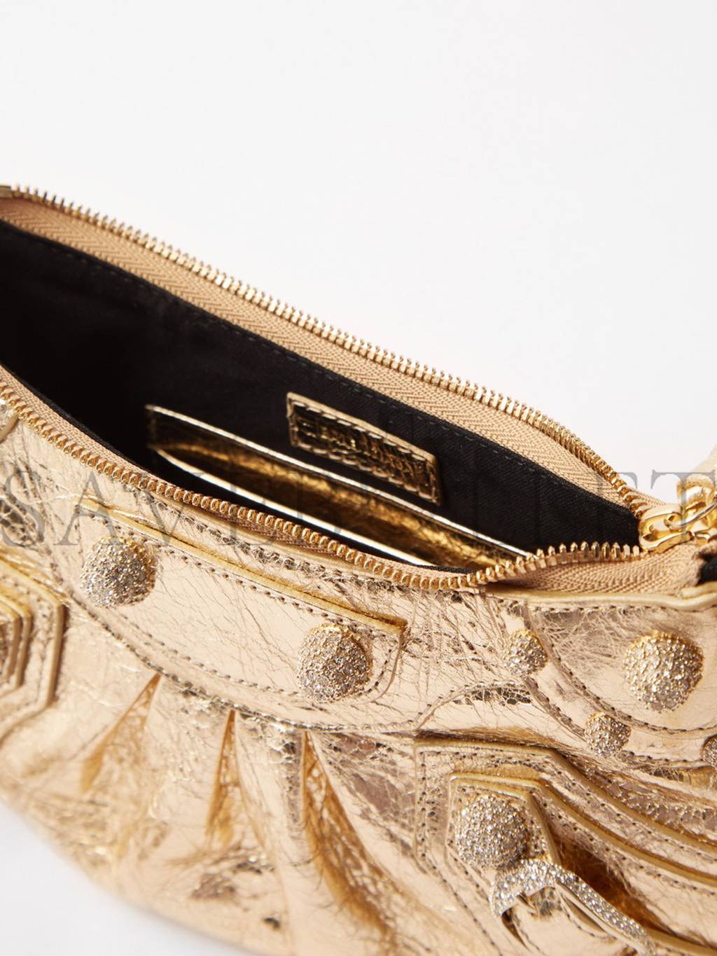 Ba*len*cia*ga gold le cagole studded leather shoulder bag matchesfashion us (22*11.7*5.2cm)
