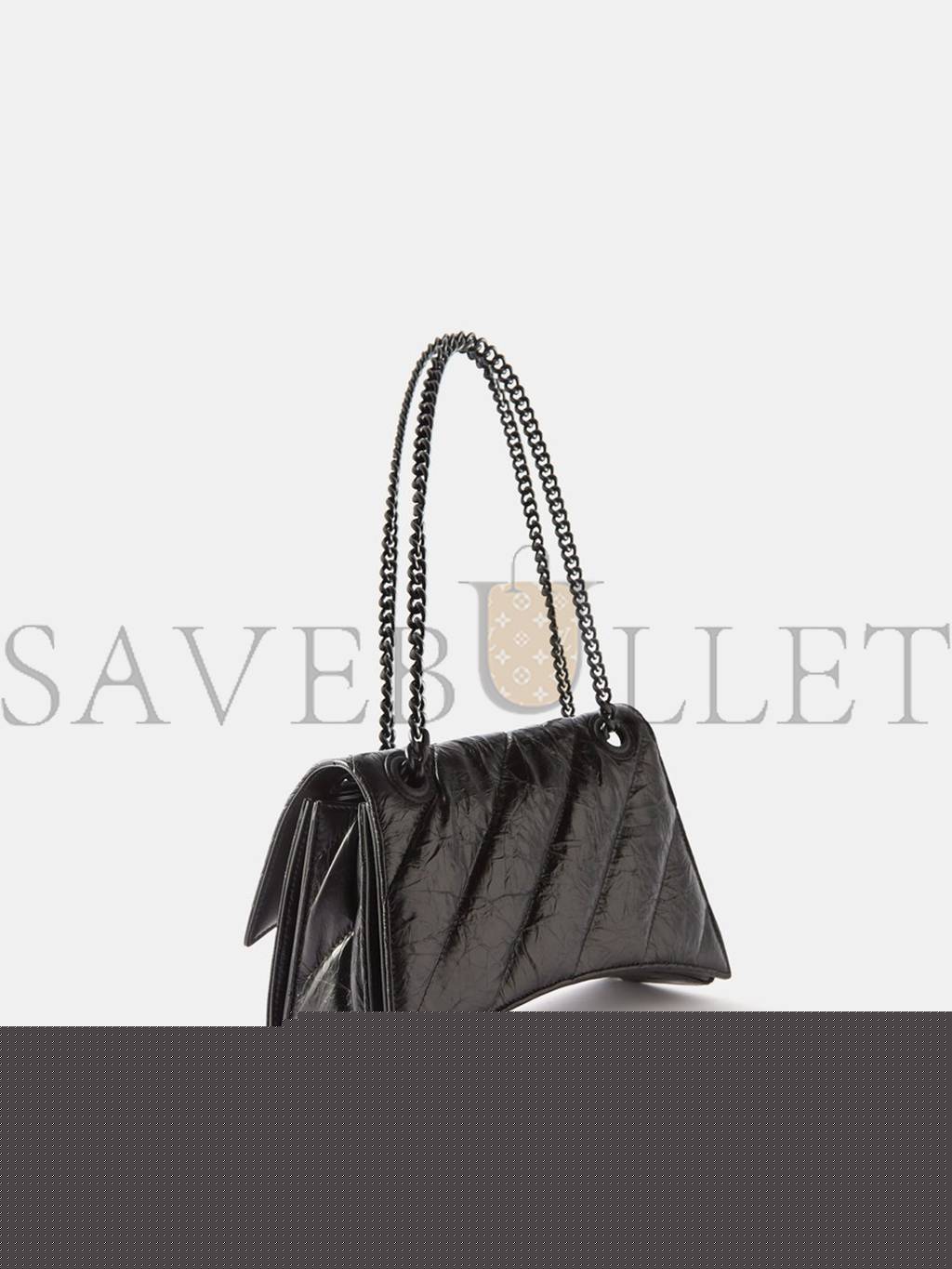 Ba*len*cia*ga black crush s quilted creased-leather shoulder bag matchesfashion us (25.5*15*6.4cm)