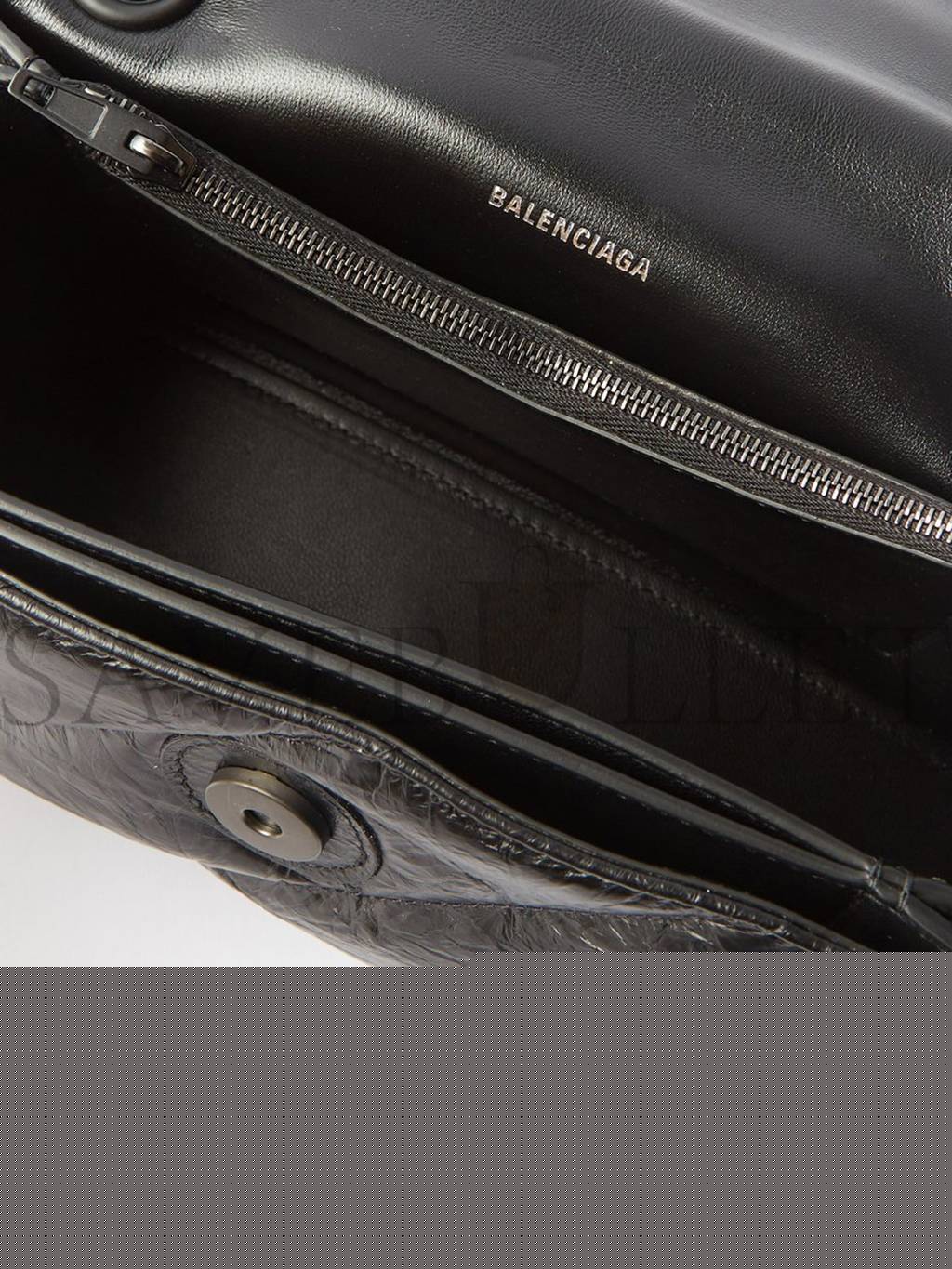 Ba*len*cia*ga black crush s quilted creased-leather shoulder bag matchesfashion us (25.5*15*6.4cm)
