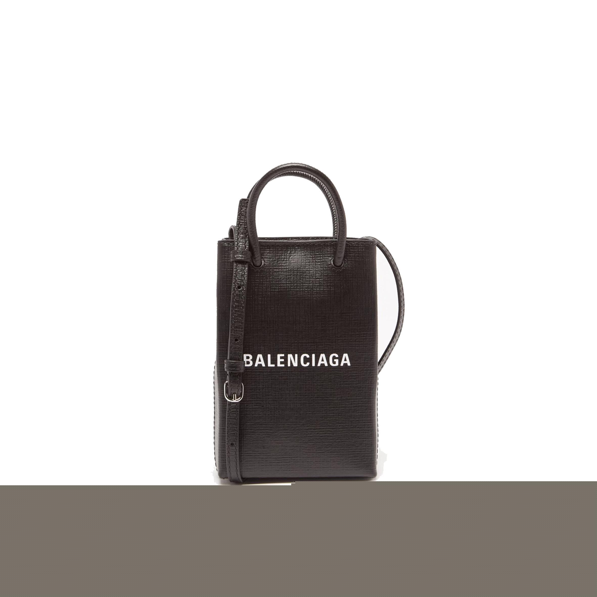 Ba*len*cia*ga black shopping mini leather cross-body bag  matchesfashion us (18*12.4*4.8cm)