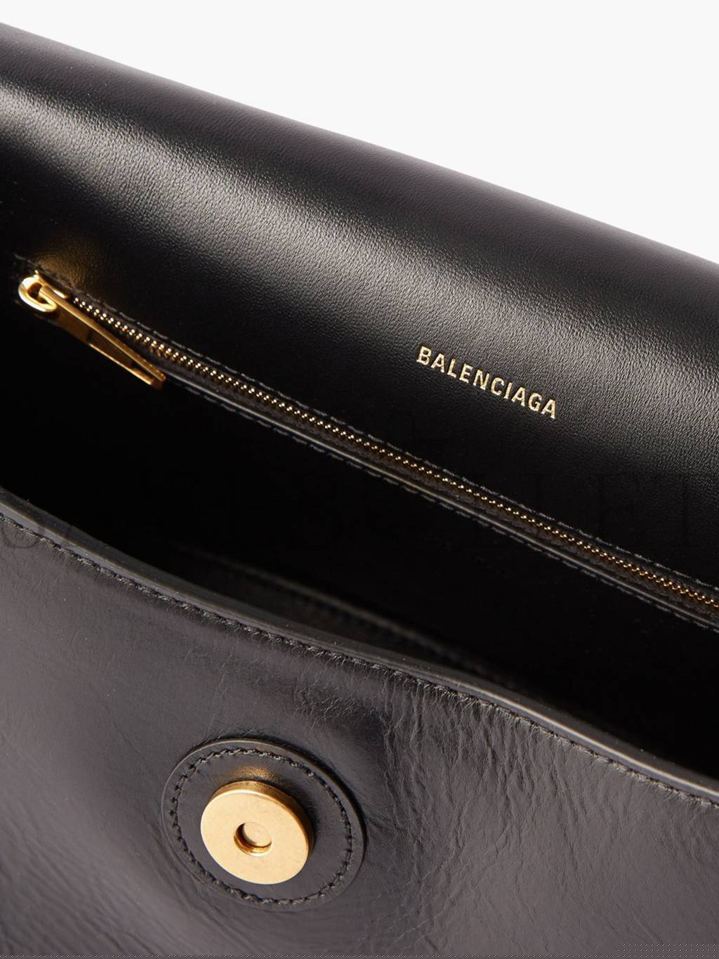 Ba*len*cia*ga black downtown m chain-handle leather shoulder bag matchesfashion us (33*20.3*14.5cm)