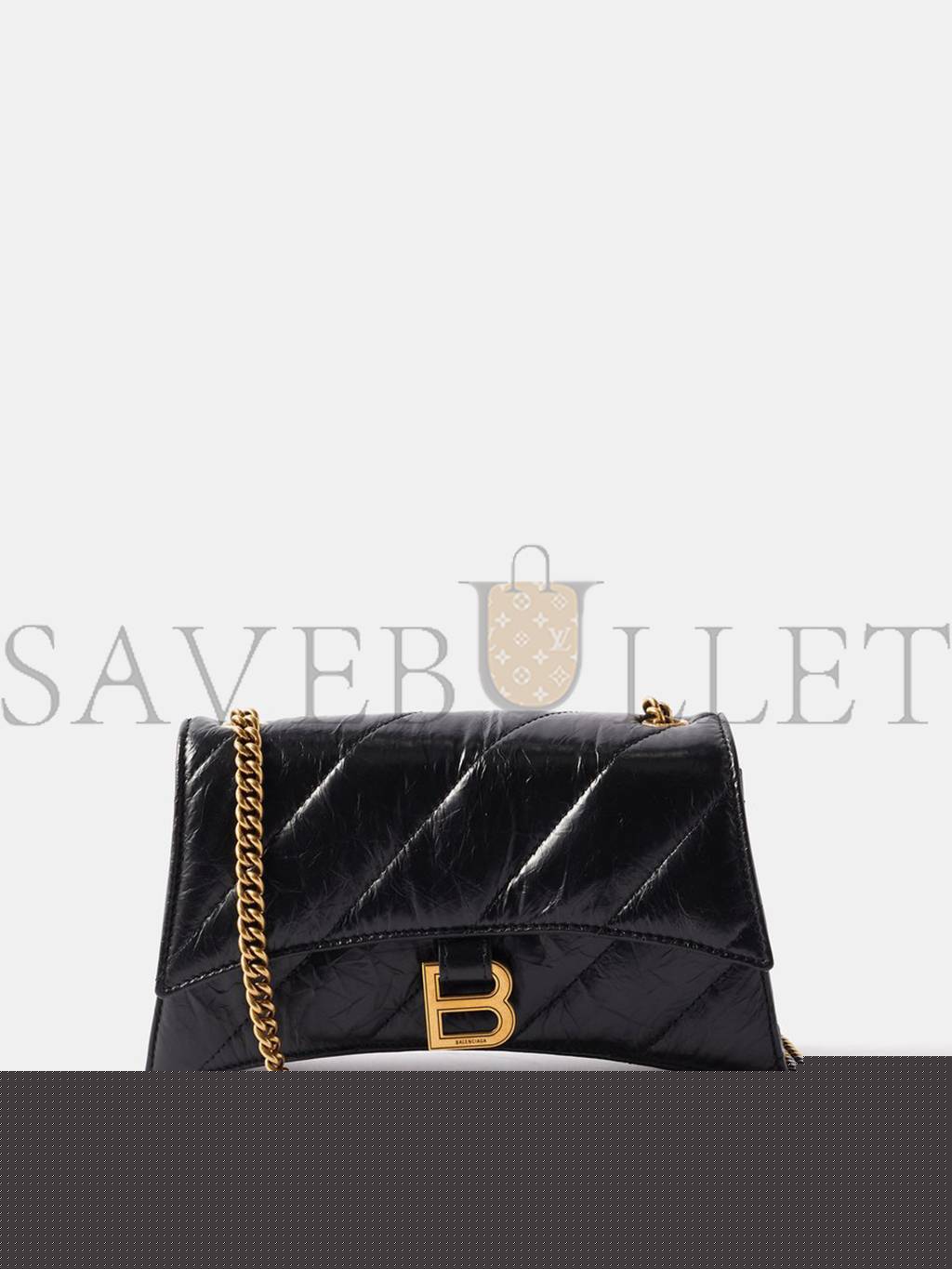 Ba*len*cia*ga black crush xs quilted-leather cross-body bag matchesfashion us (21.5*11*5cm)