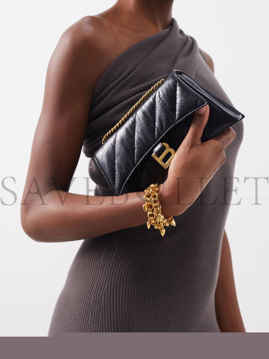 Ba*len*cia*ga black crush xs quilted-leather cross-body bag matchesfashion us (21.5*11*5cm)