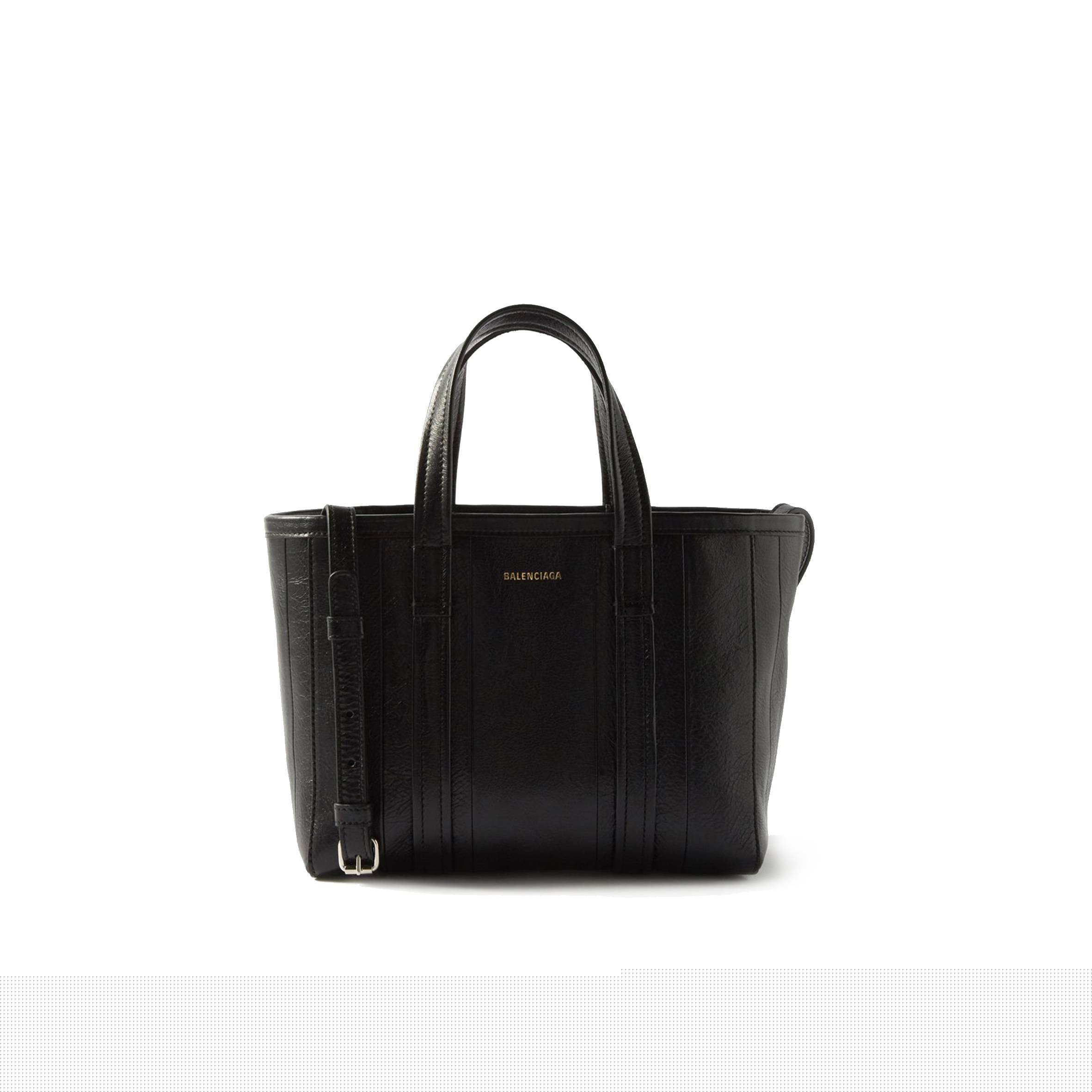Ba*len*cia*ga black barbes s crinkled-leather tote matchesfashion us (23.5*20*10cm)