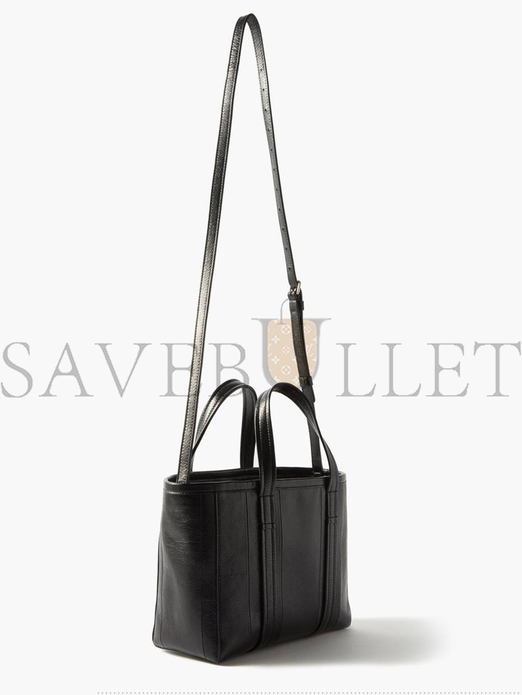 Ba*len*cia*ga black barbes s crinkled-leather tote matchesfashion us (23.5*20*10cm)