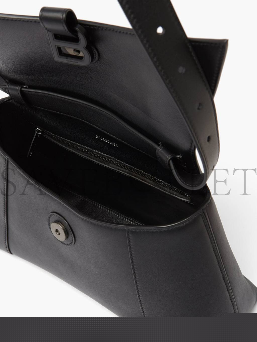 Ba*len*cia*ga black hourglass s leather bag  matchesfashion us (29*17.8*10.5cm)
