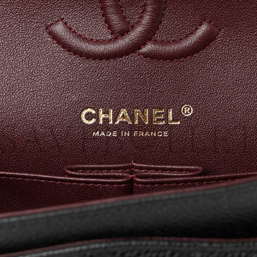 Ch*el caviar quilted small double flap black  gold hardware (23*14*6cm)
