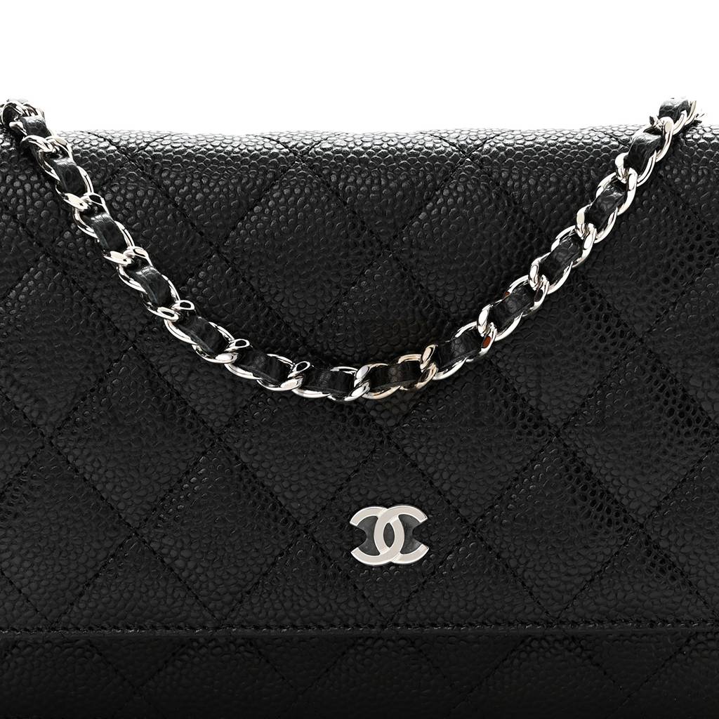 Ch*el caviar quilted large coco handle flap  black silver hardware (20*13*4cm)
