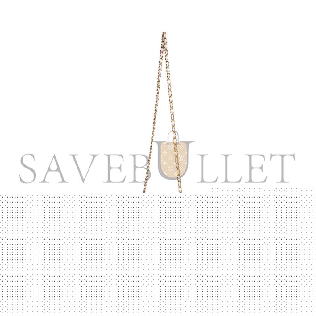 Ch*el pearl crush mini rectangular flap bag white lambskin antique gold hardware (20*13*6cm)