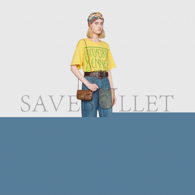G*u*i gg marmont matelassÉ super mini bag ‎476433 （16.5*10.2*5.1cm）