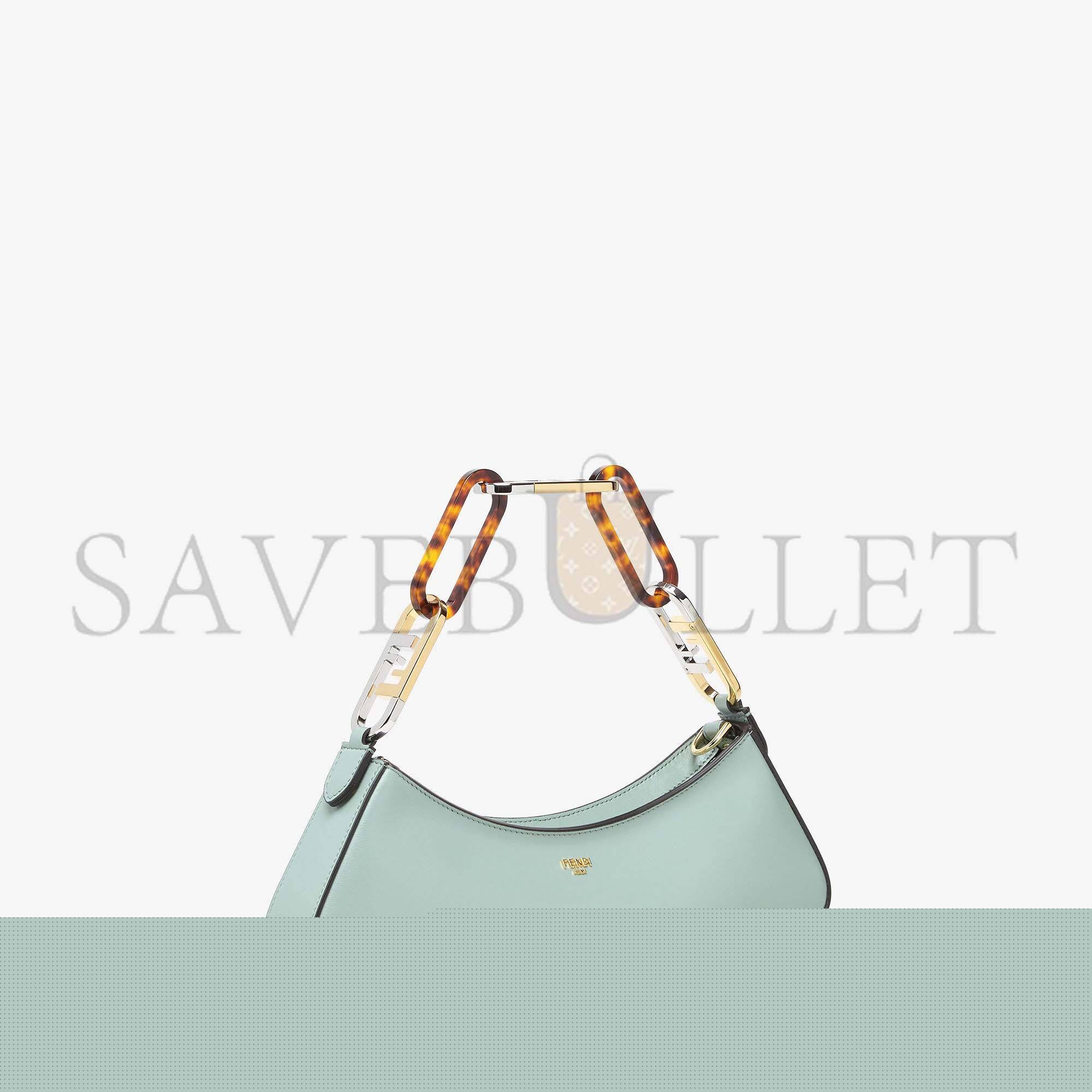 F**di o’lock swing - mint green leather pouch 8bs068ahm0f1dmz (32*11*5cm)