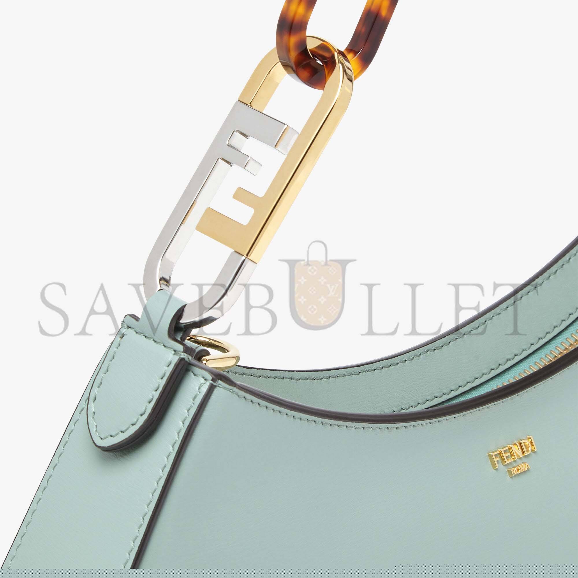 F**di o’lock swing - mint green leather pouch 8bs068ahm0f1dmz (32*11*5cm)