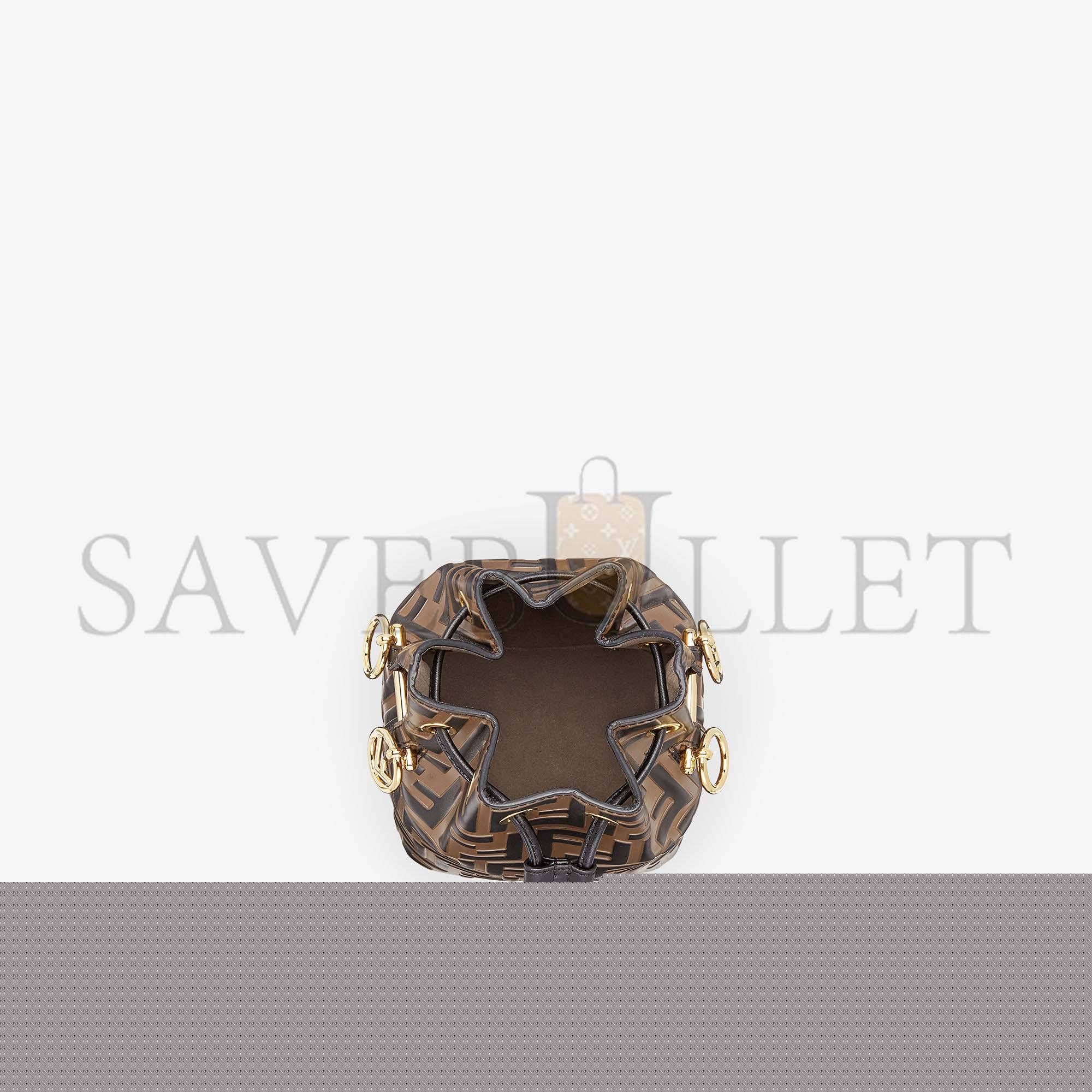 F**di mon tresor - brown leather mini bag 8bs010a659f13vk (18*12*10cm)