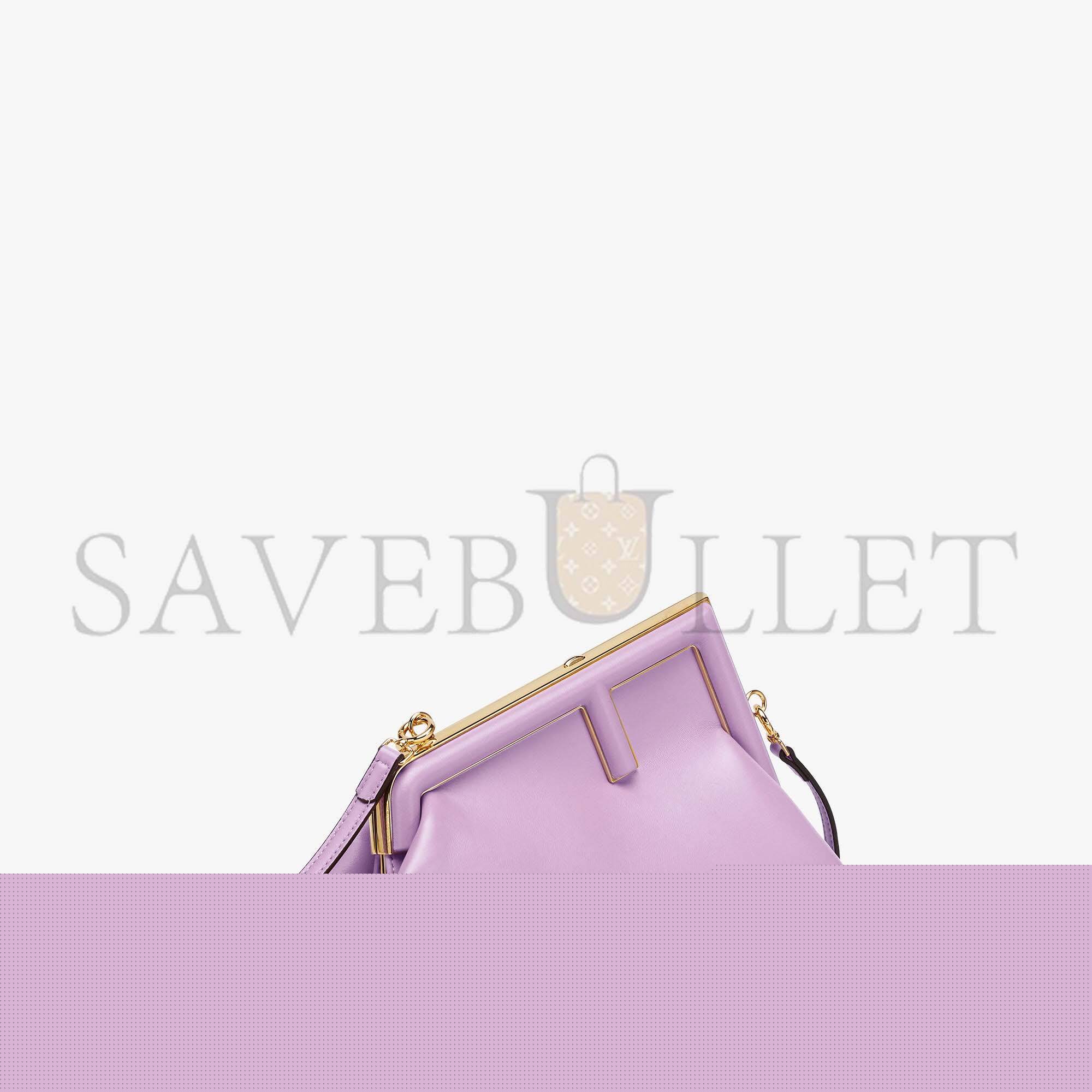 F**di first small - lilac leather bag 8bp129abvef1jco (26*18*9.5cm)