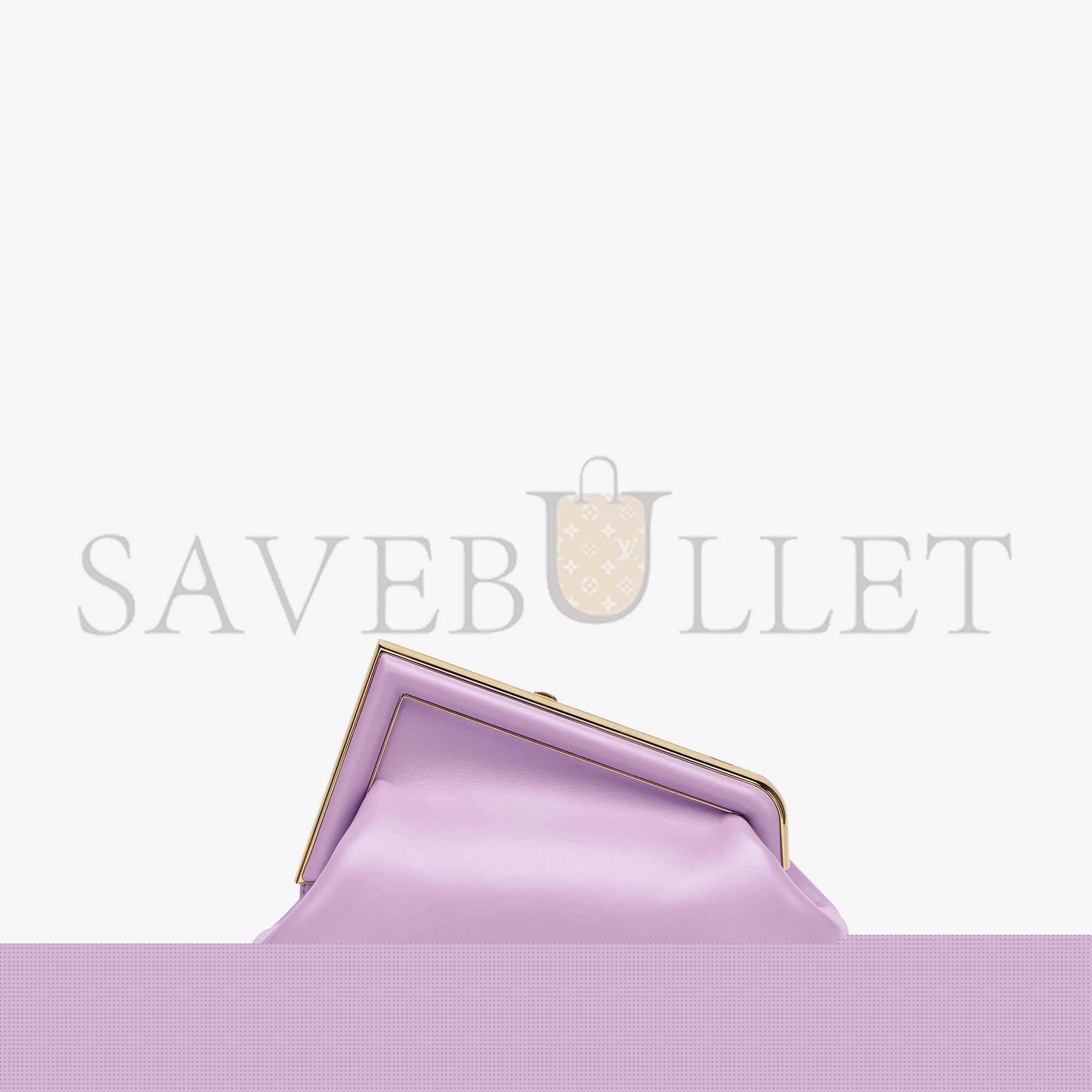 F**di first small - lilac leather bag 8bp129abvef1jco (26*18*9.5cm)