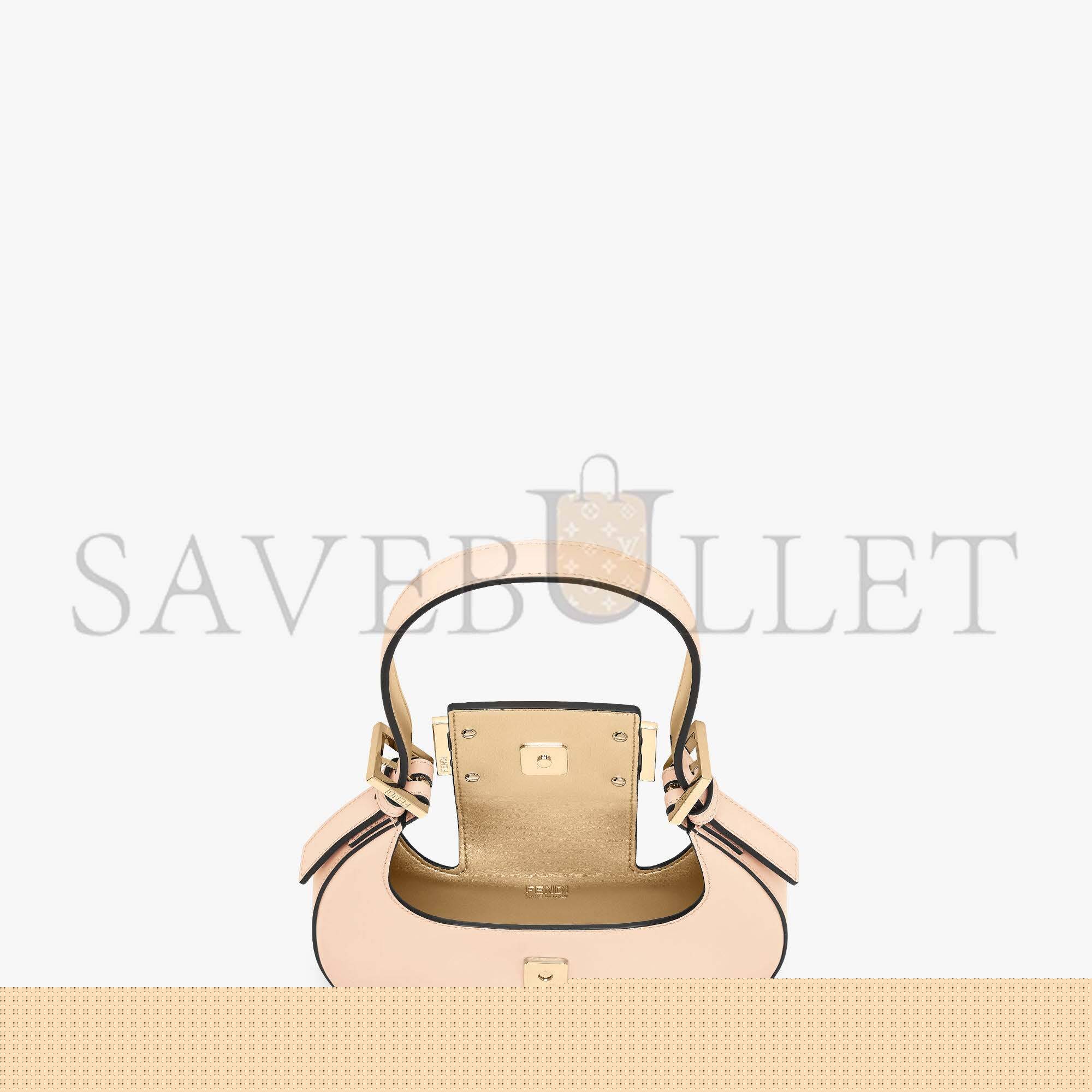 F**di cookie - pale pink leather mini bag 8bs065aaiwf14n1 (22*17.5*4.5cm)