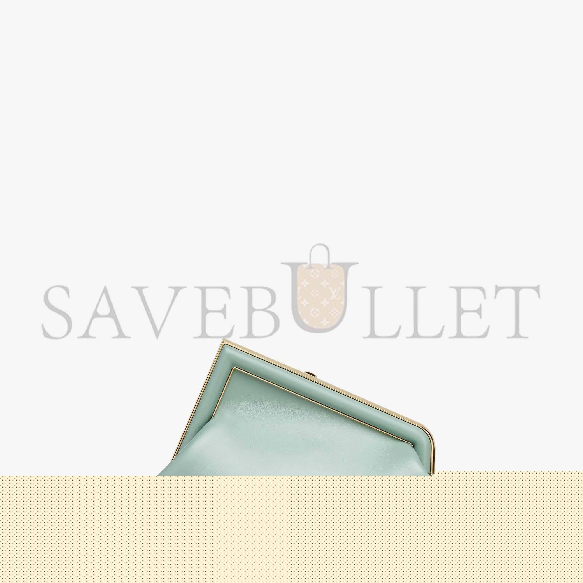 F**di first small - mint green leather bag 8bp129abvef03hw (26*18*9.5cm)