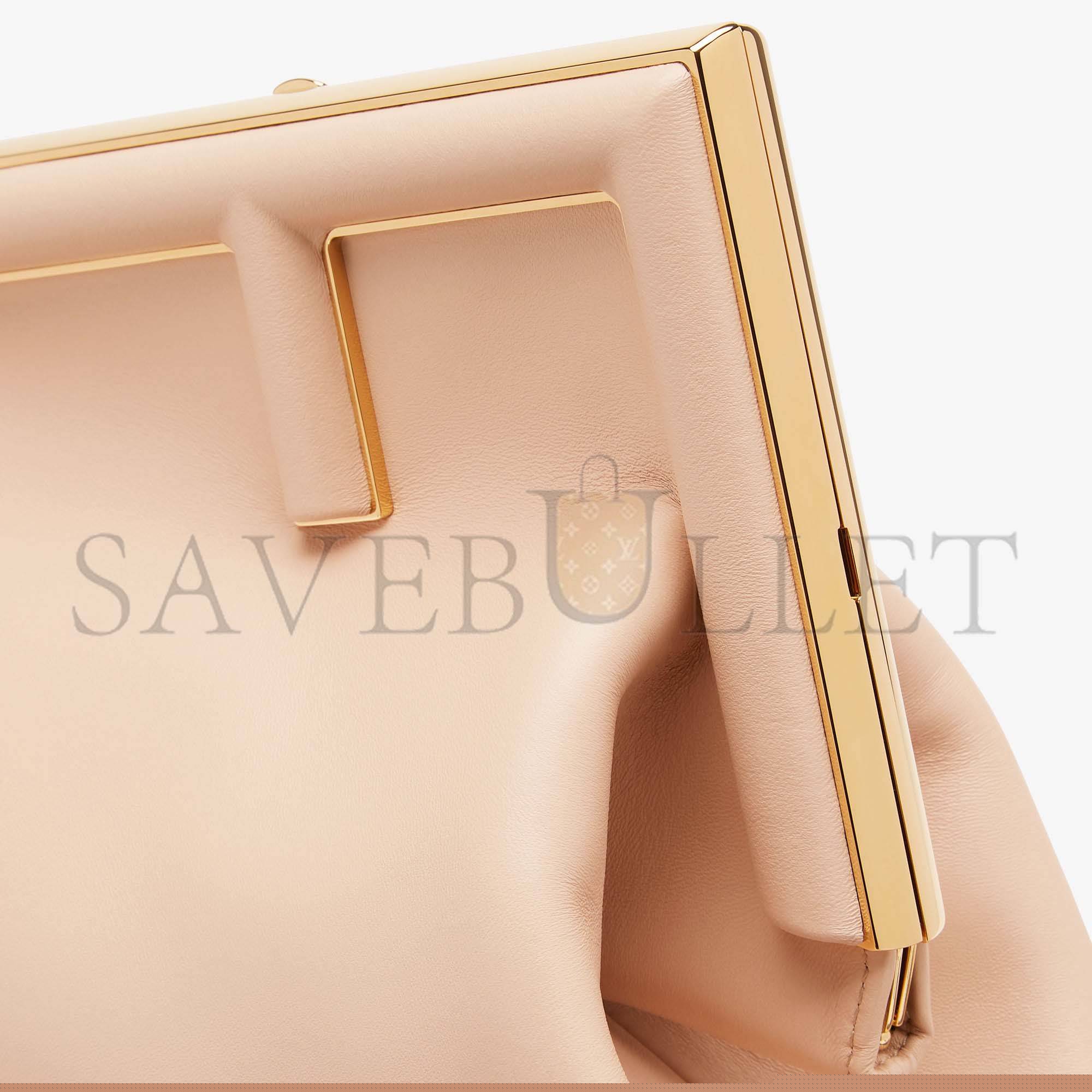 F**di first medium - pink leather bag 8bp127abvef1ba9 (26*18*9.5cm)