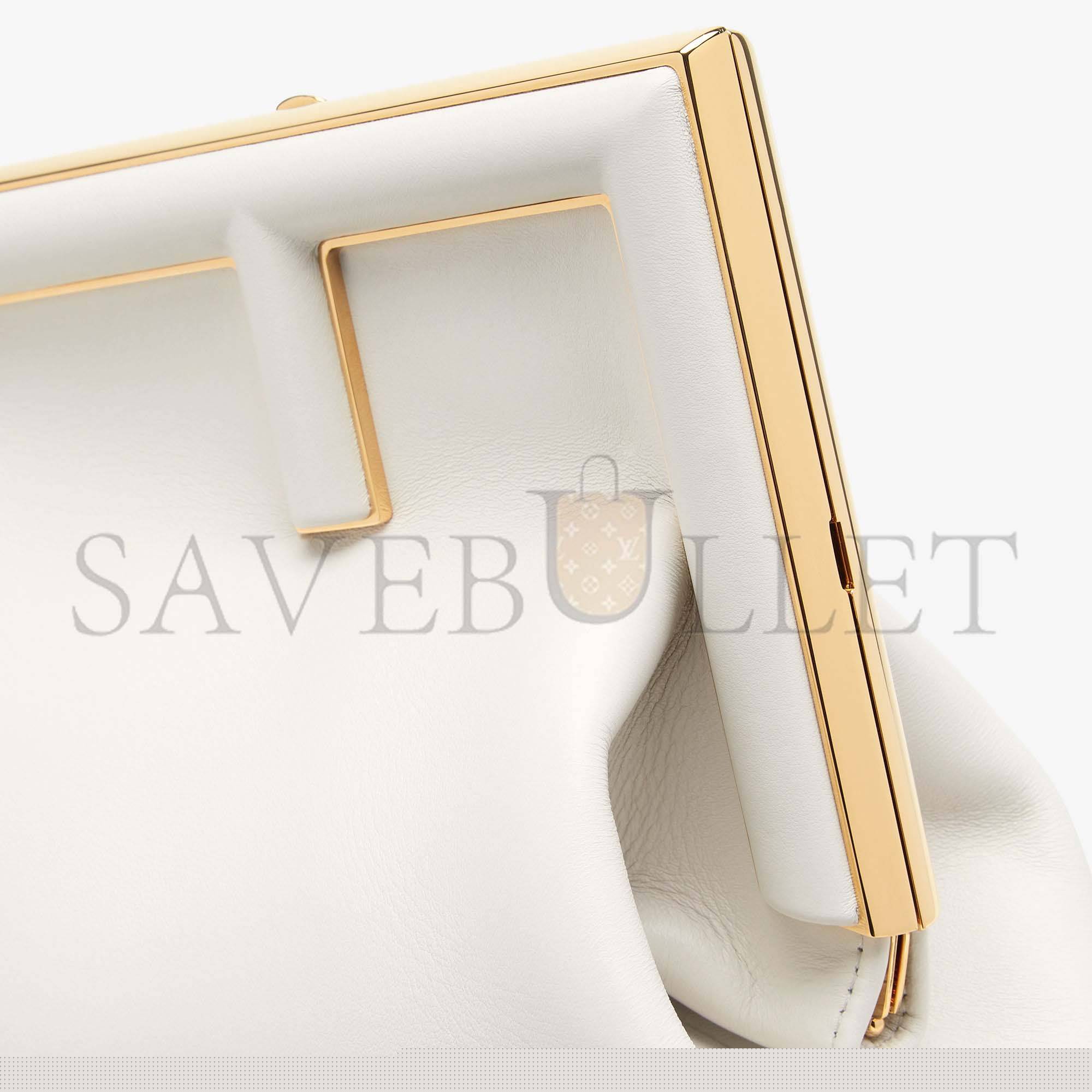 F**di first medium - white leather bag8bp127abvef0qvl (32.5*23.5*15cm)