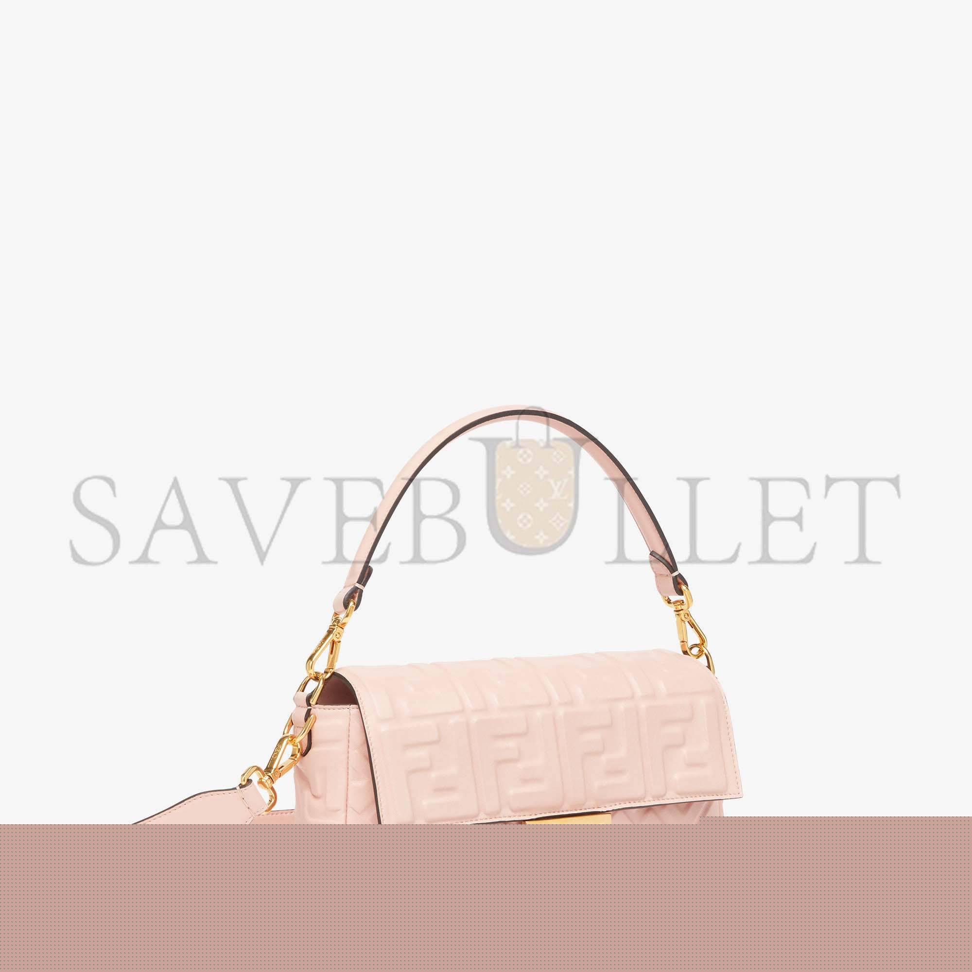 F**di baguette - pink nappa leather bag 8br600a72vf1jcj (27*15*6cm)