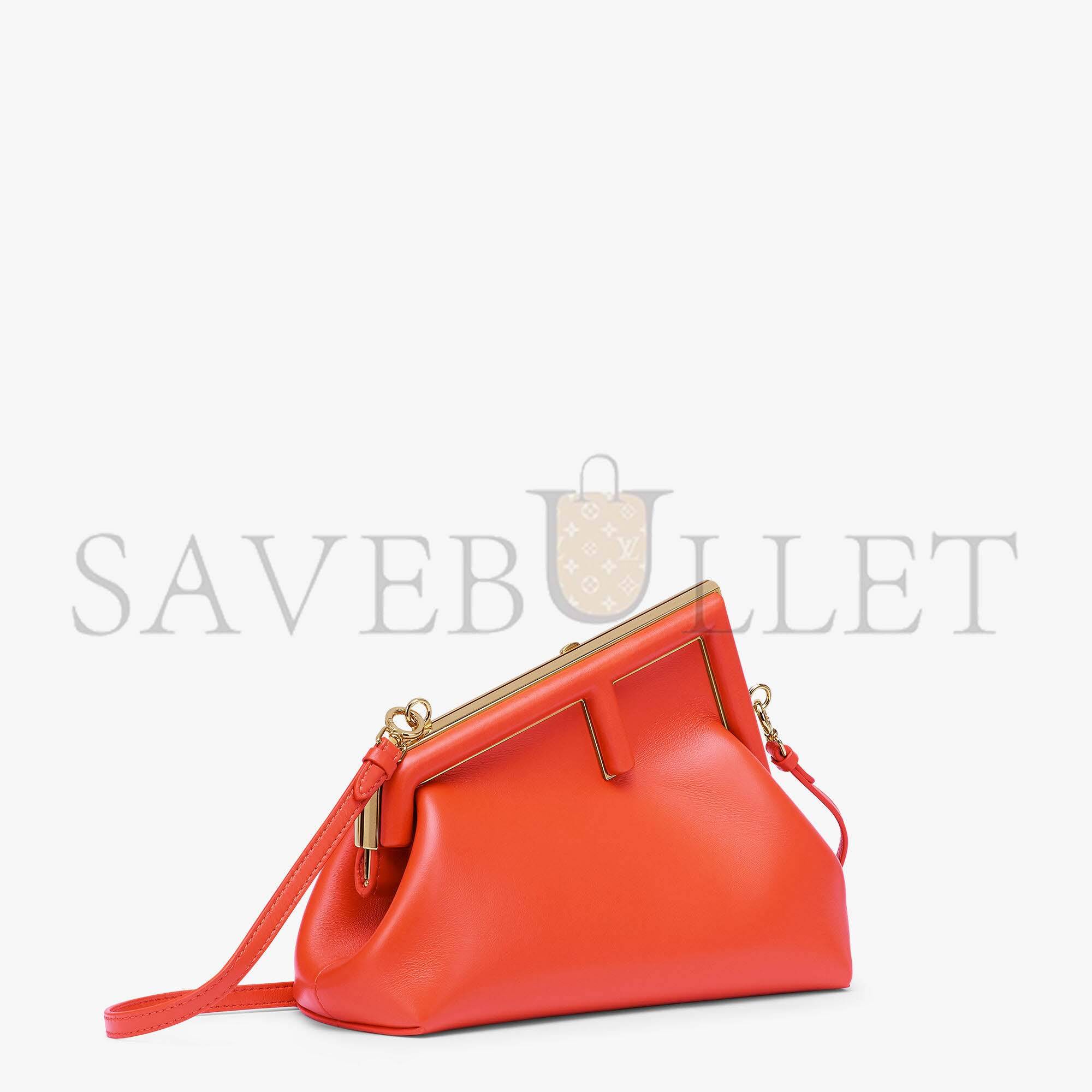 F**di first small - red leather bag 8bp129abvef0c3q (26*18*9.5cm)