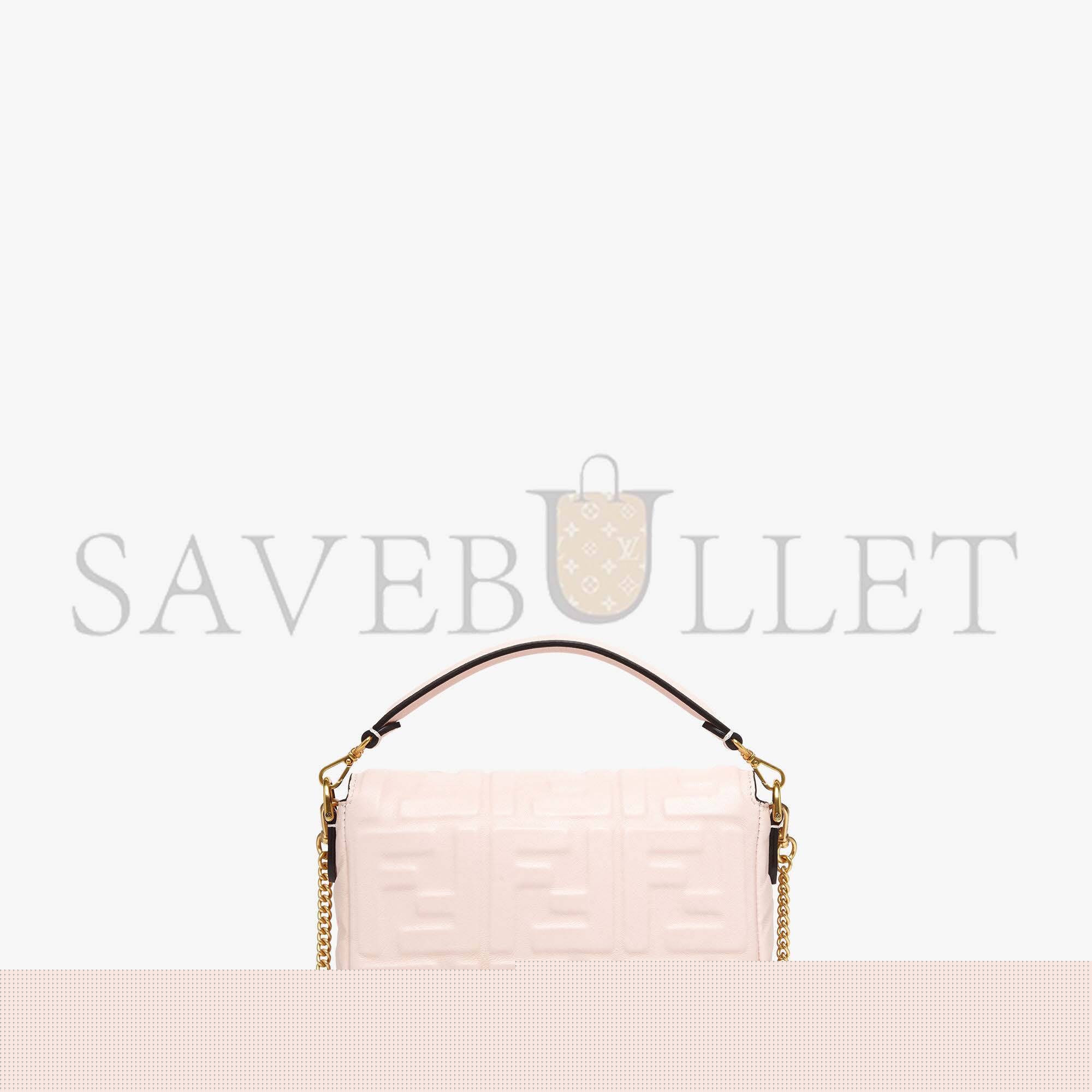 F**di baguette mini - pink ff nappa leather bag 8bs017a72vf180x (19*11.5*4cm)