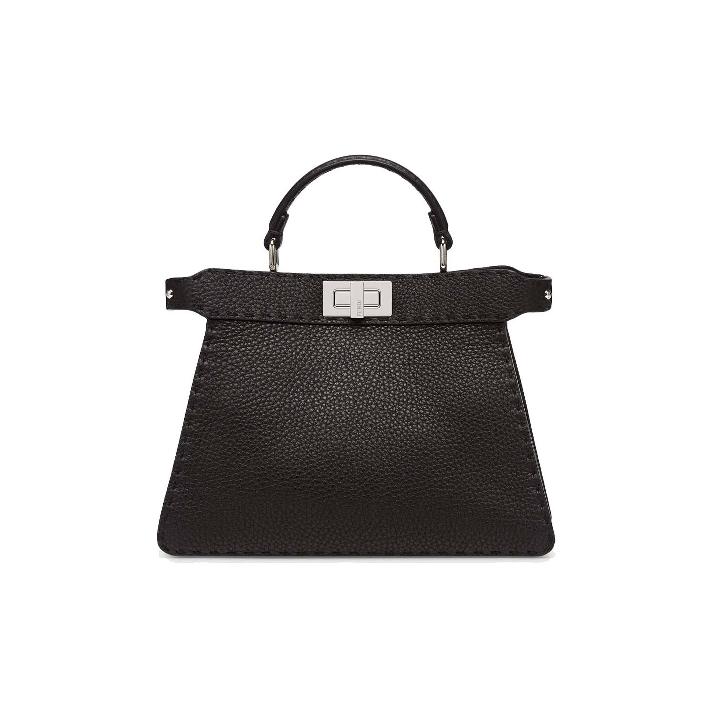 F**di peekaboo i seeu small - black selleria bag 8bn327adylf1eej (27*21*11cm)