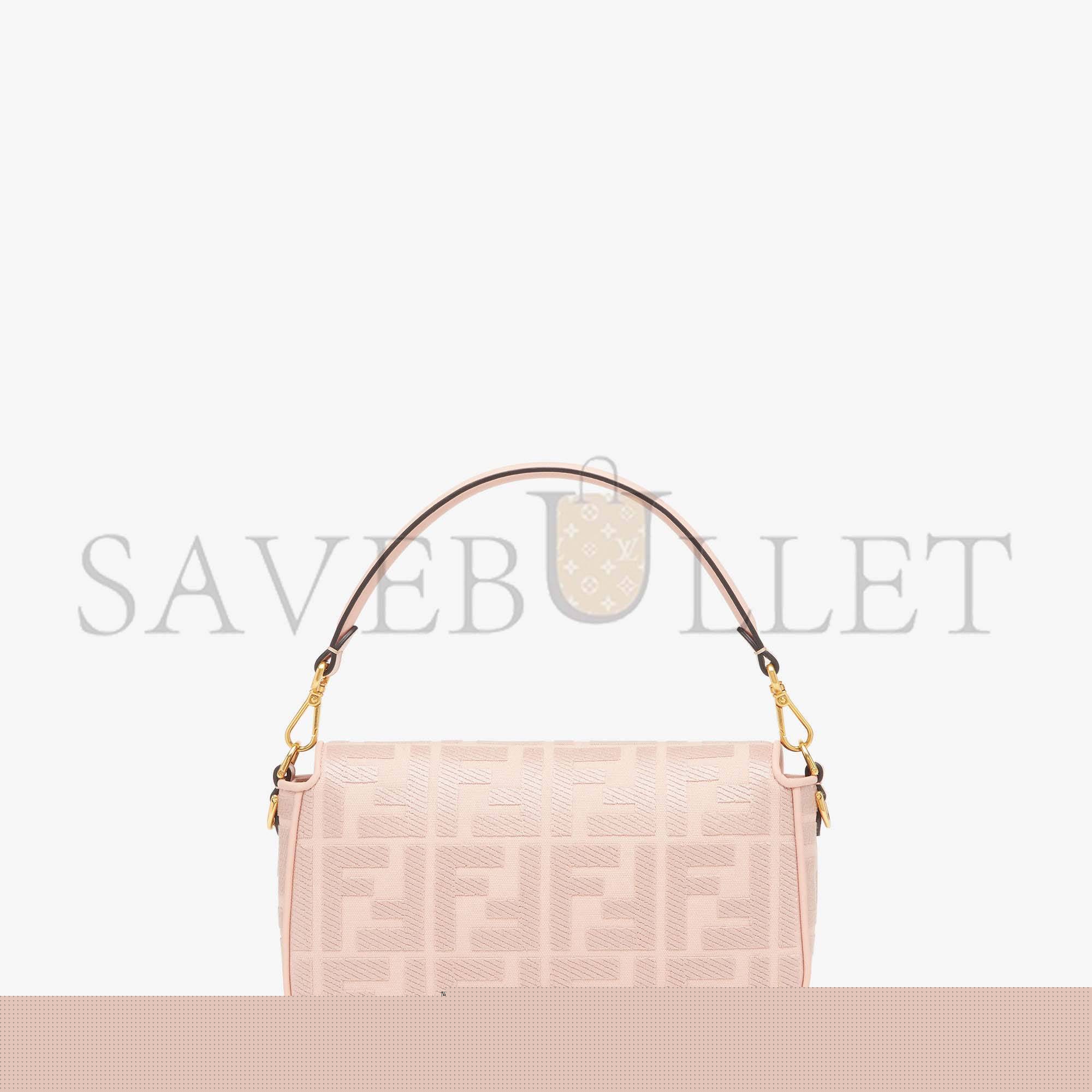 F**di baguette - pink ff canvas bag 8br600amcdf1j4a (27*15*6cm)