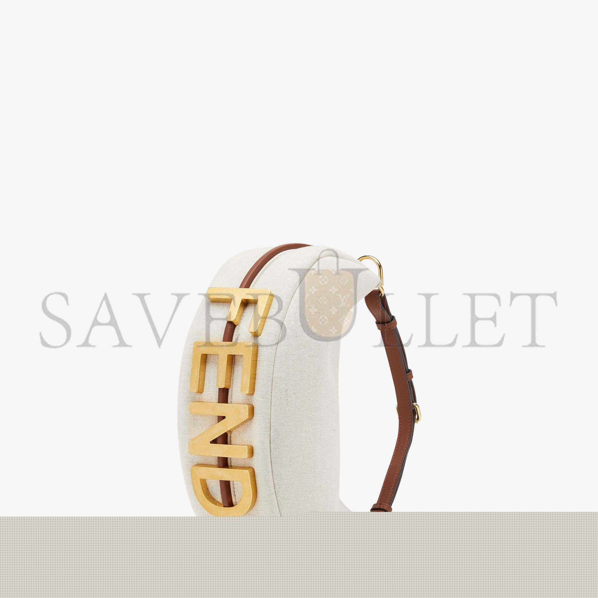 medium F**di graphy small - white canvas bag 8br798akk1f1i3n (29*24.5*10cm)