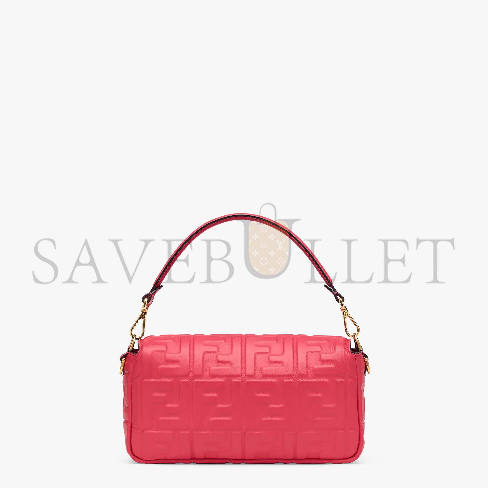 F**di baguette - red nappa leather bag 8br600a72vf1844 (27*15*6cm)